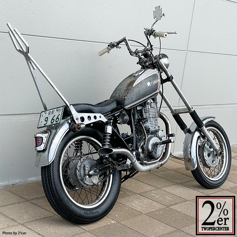 セミアップドラッグパイプマフラー スリップオン SR400/500 / 2％er