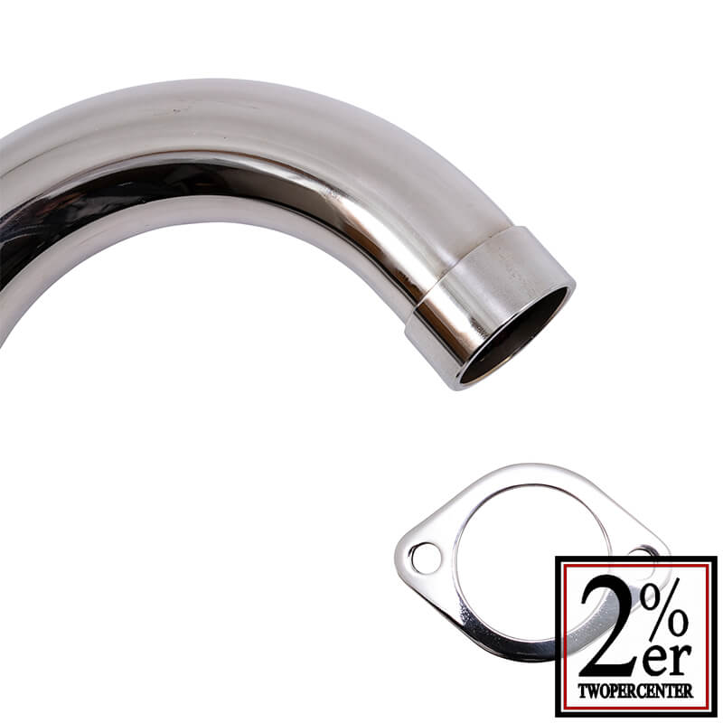 オールステンレスエキゾーストパイプ タイプ1 SR400/500 / 2％er