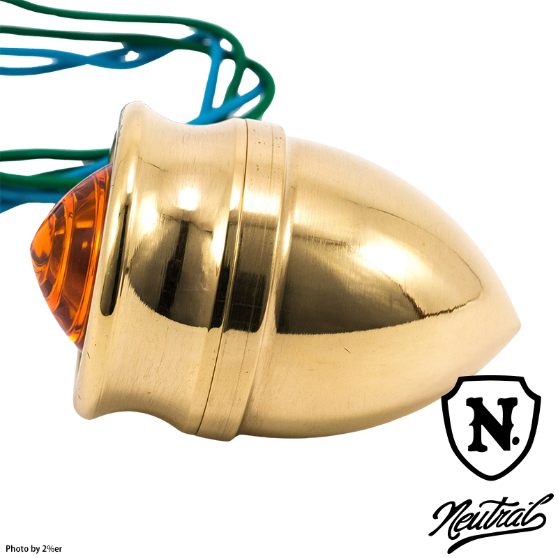 ブラス削り出しバレットウインカー 4個セット / 2％er オフィシャル