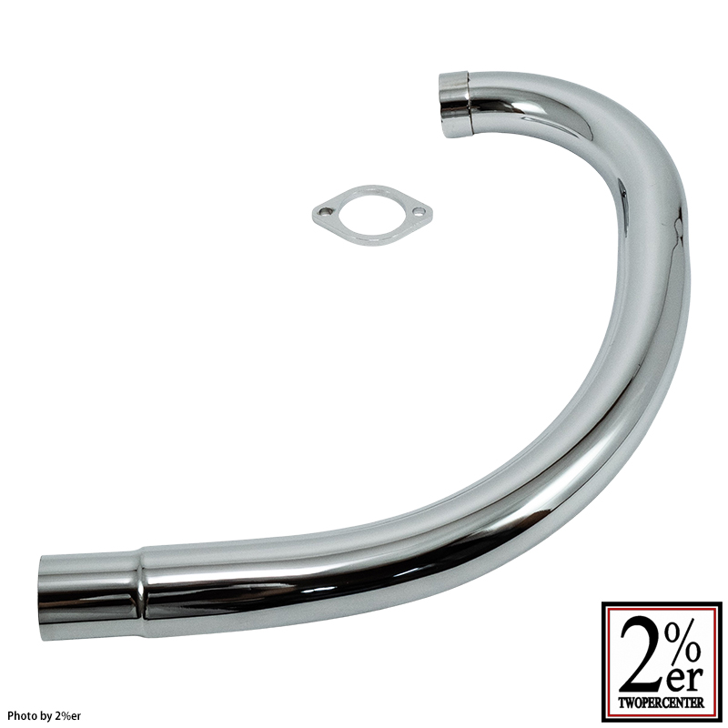 トルクコーンつきラウンドエキゾーストパイプ SR400/500 / 2％er