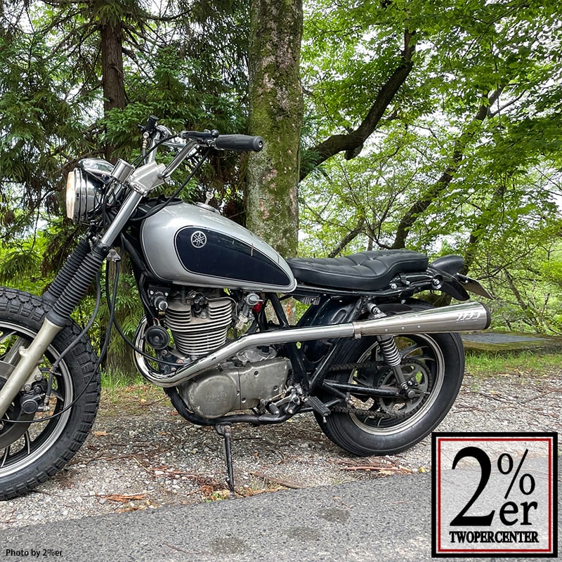 トルクコーン レフトアップエキゾーストパイプ スチール素地 SR400/500