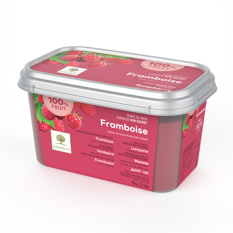 ラビフリュイ（RF） / 冷凍 無糖フランボワーズピューレ1kg: フルーツ