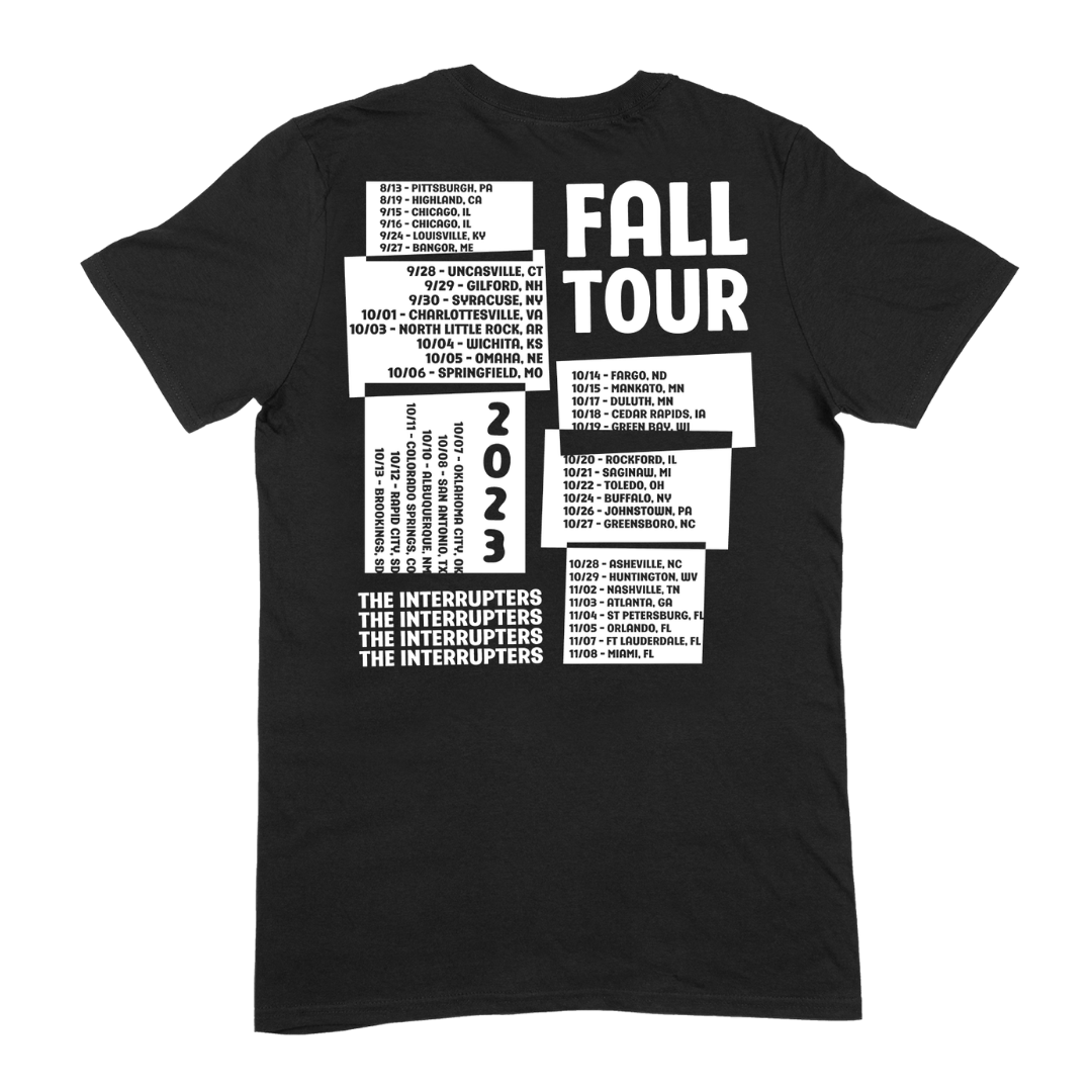 Negative Dated Tour T Shirt - The Interrupters
