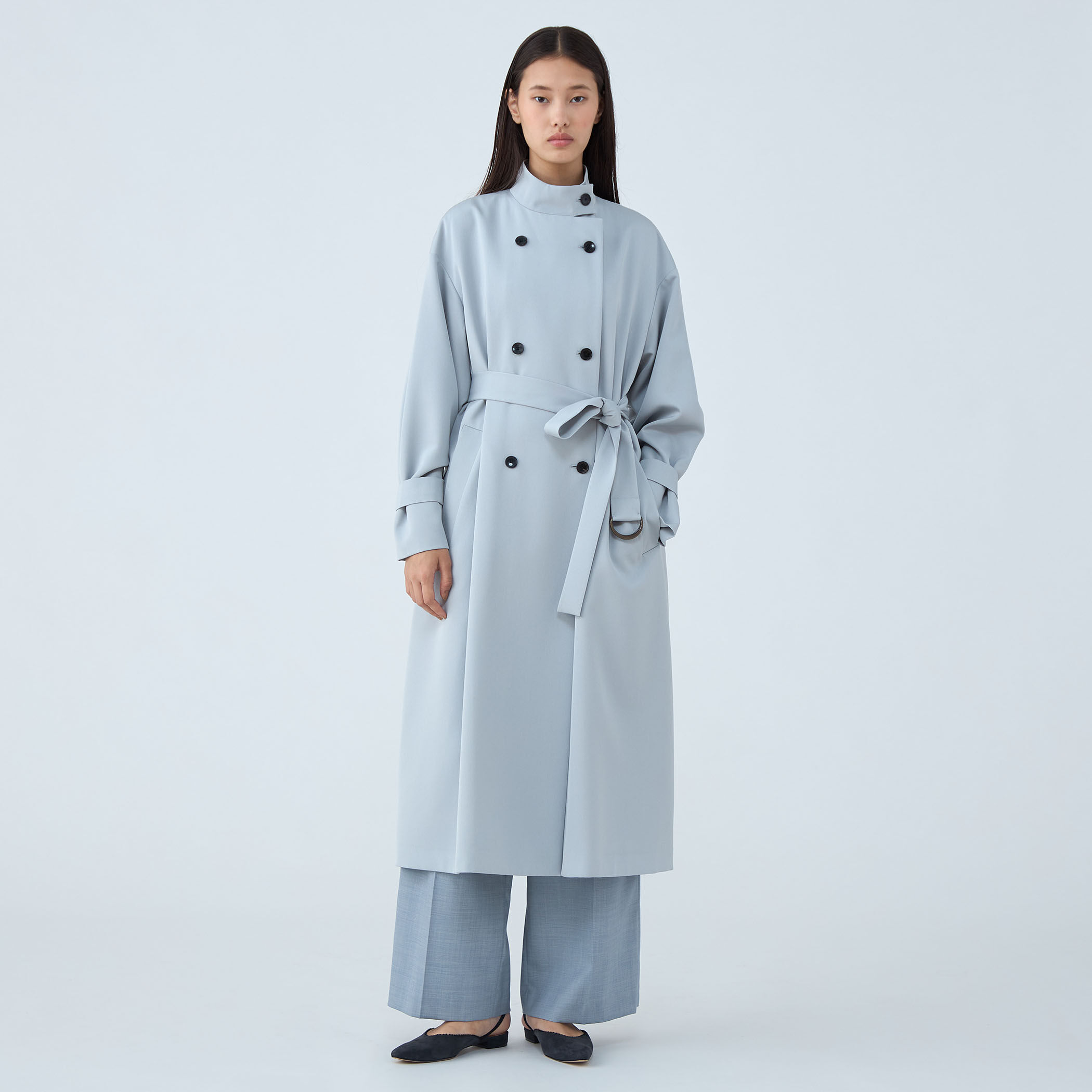 カバートクロス スタンドカラーコート｜トゥモローランド 公式通販