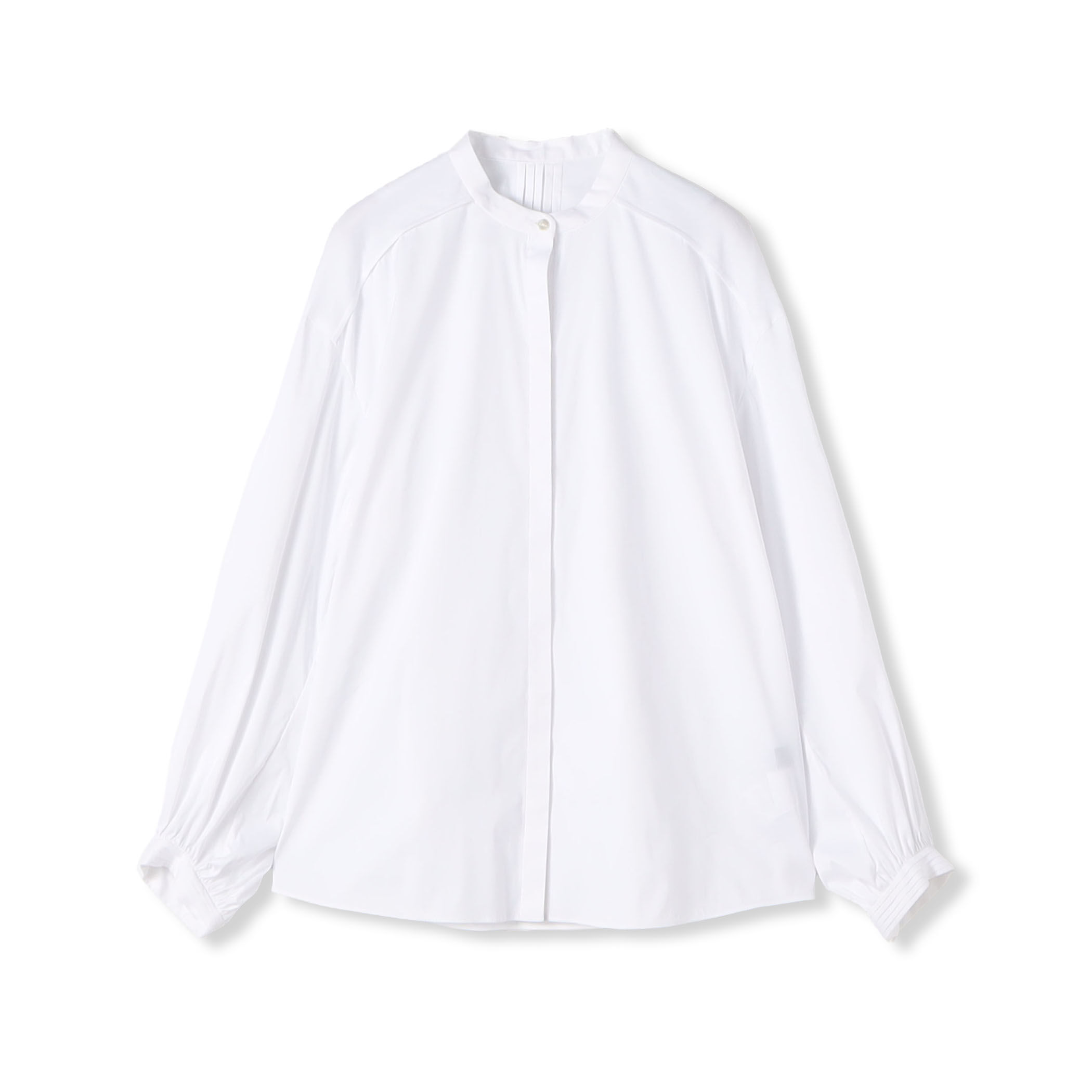 ストレッチブロード ピンタックブラウス｜トゥモローランド 公式通販