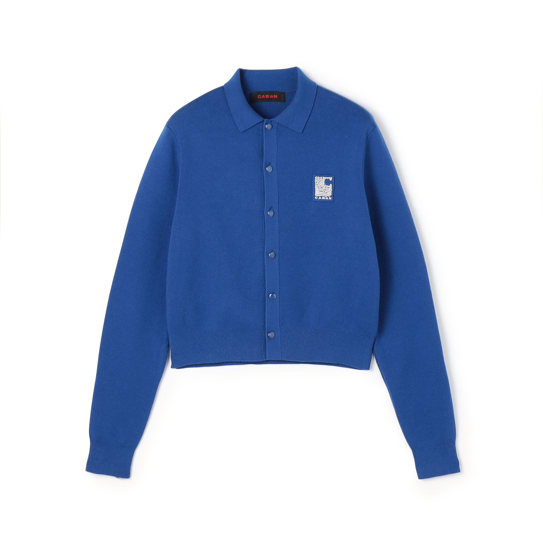 コットンカシミヤ パールロゴポロカーディガン｜トゥモローランド 公式通販