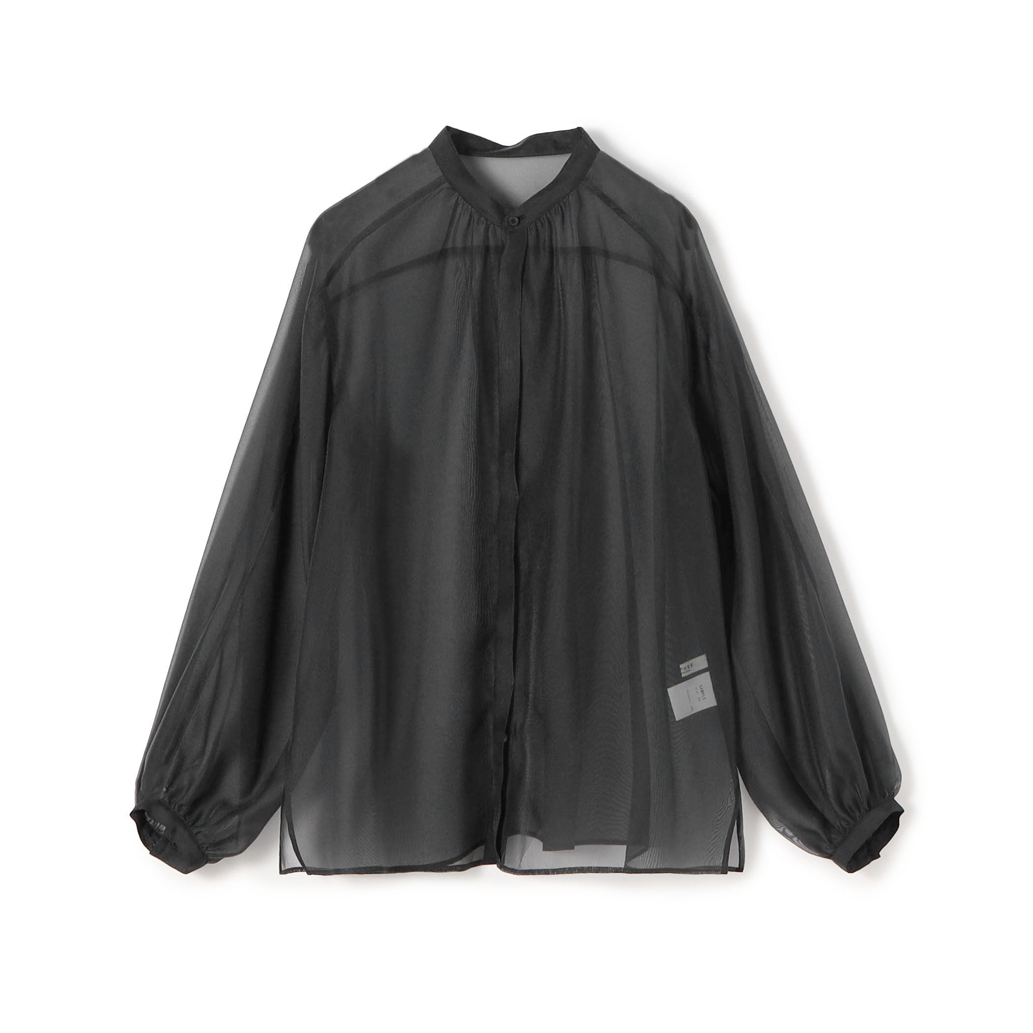 ソフトオーガンジー バンドカラーブラウス｜トゥモローランド 公式通販