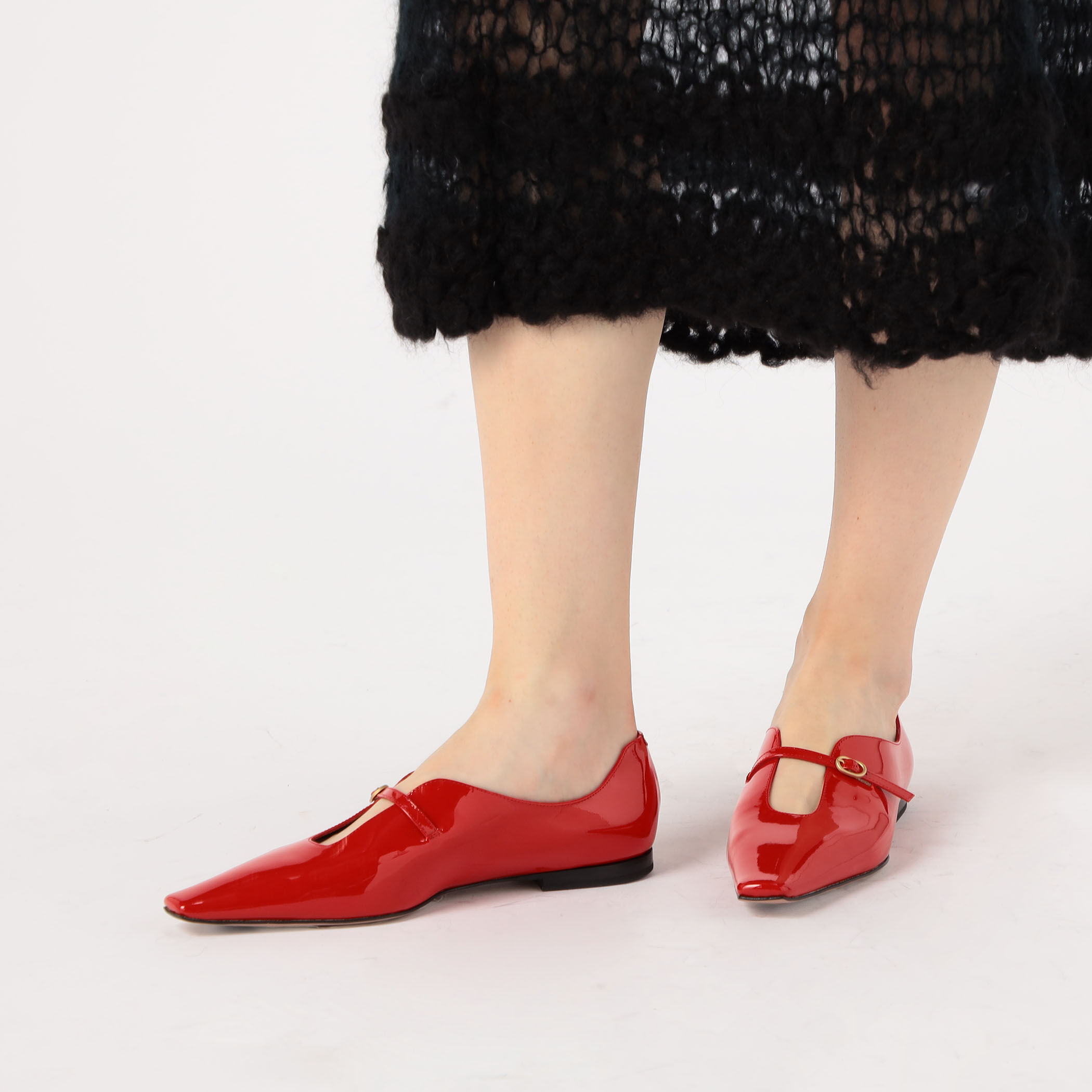 PELLICO パテントディープカットメリージェーンシューズ