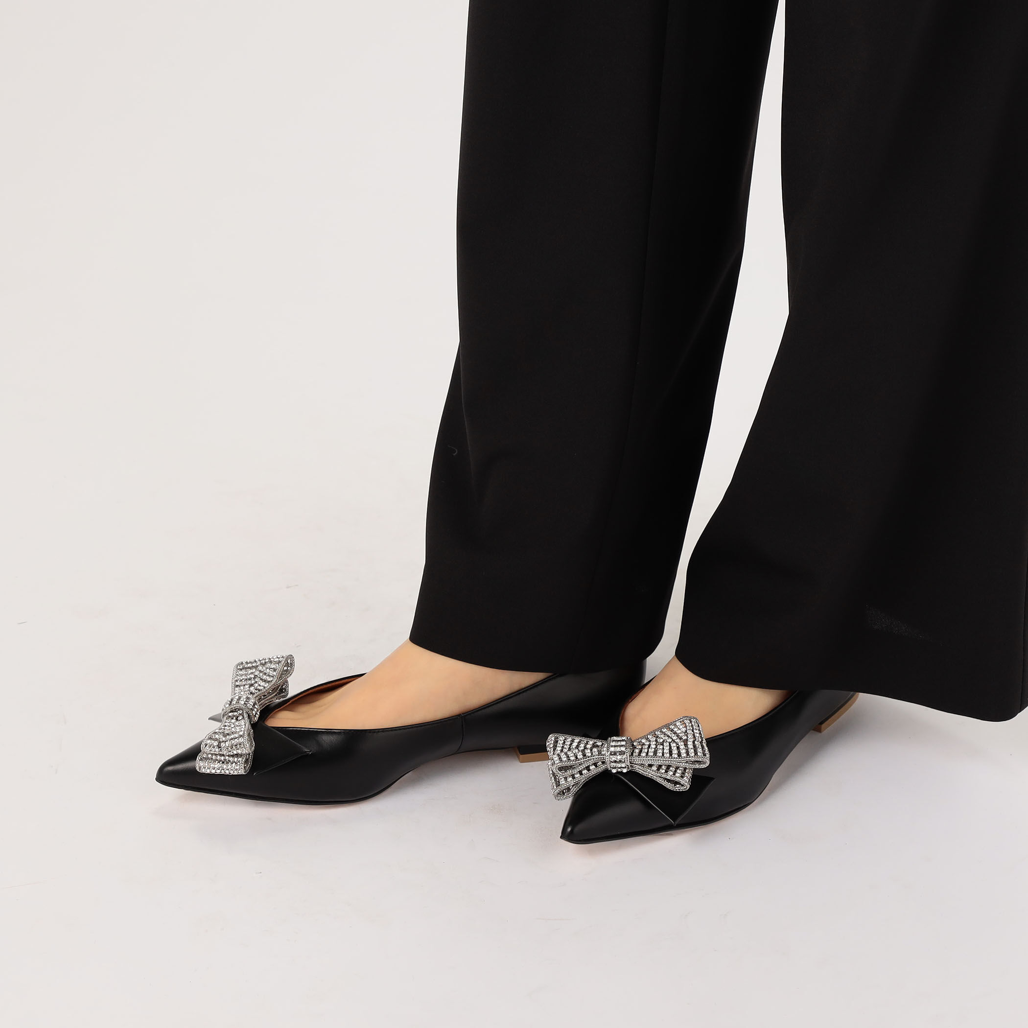 PIPPICHIC ANNA V JEWERLY 7 リボンフラットシューズ