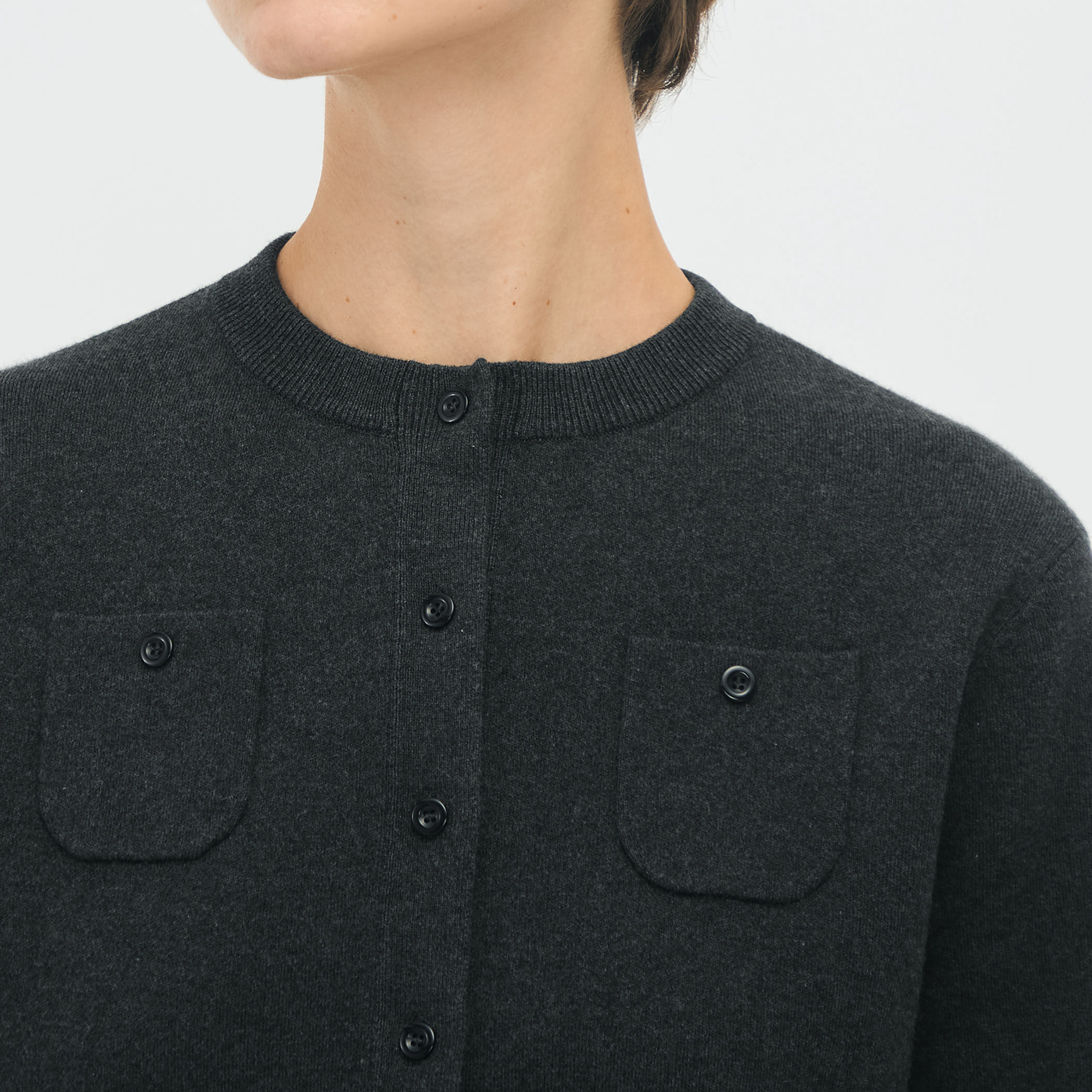 コットンカシミヤ クルーネックカーディガン｜トゥモローランド 公式通販