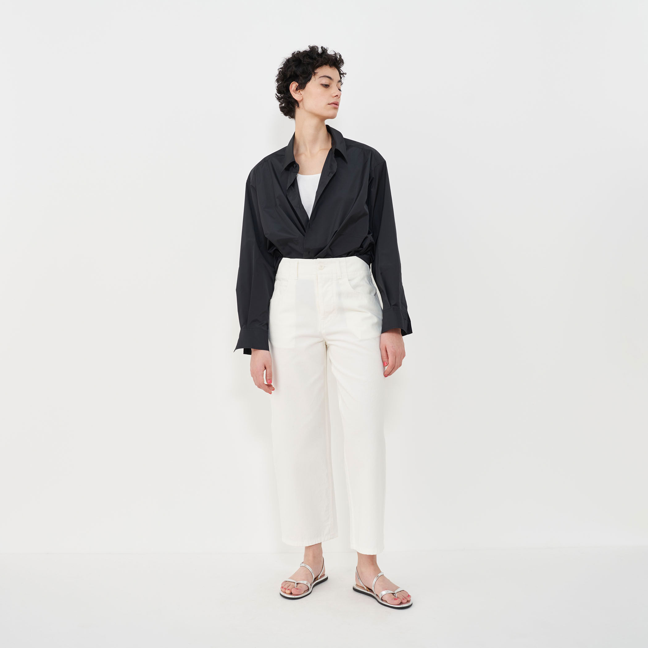 シルクタフタオーバーシャツ｜トゥモローランド 公式通販