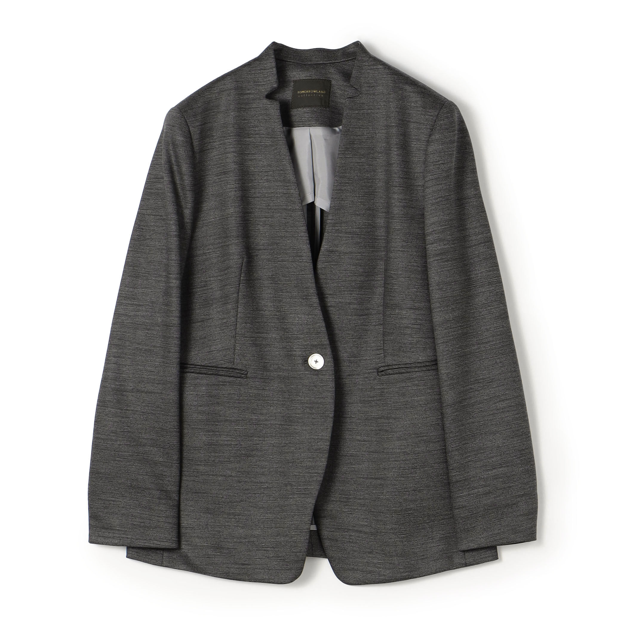 ポリエステルウールモクロディ キザミカラージャケット