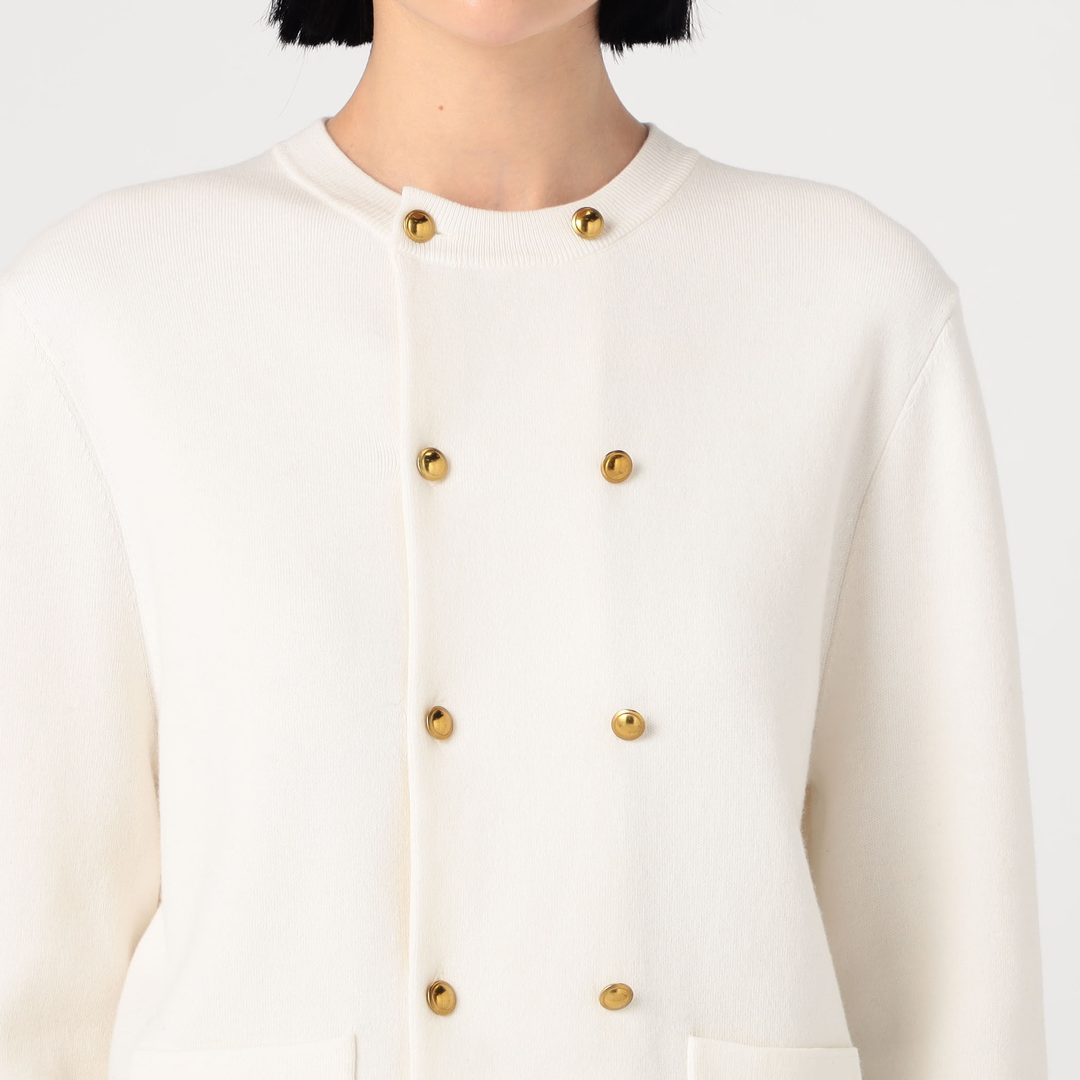 コットンカシミヤ ダブルボタンカーディガン｜トゥモローランド 公式通販