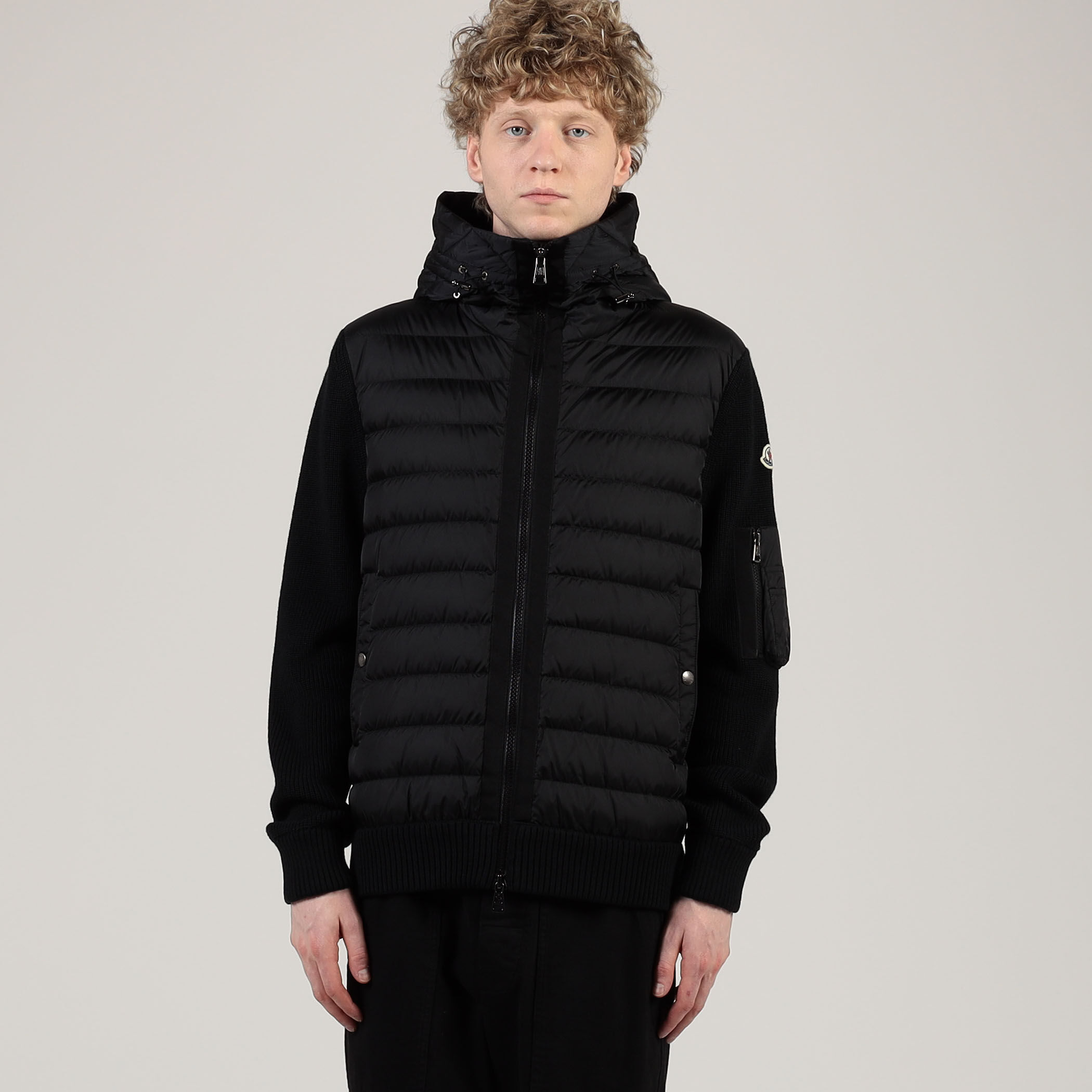 MONCLER CARDIGAN TRICOT ニットコンビダウンブルゾン