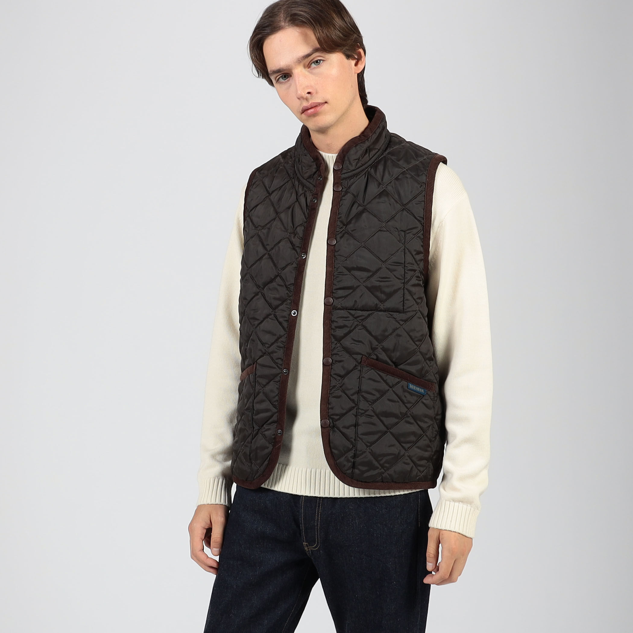 LAVENHAM Mickfield Mens 22 Rc ポリエステル キルティングベスト