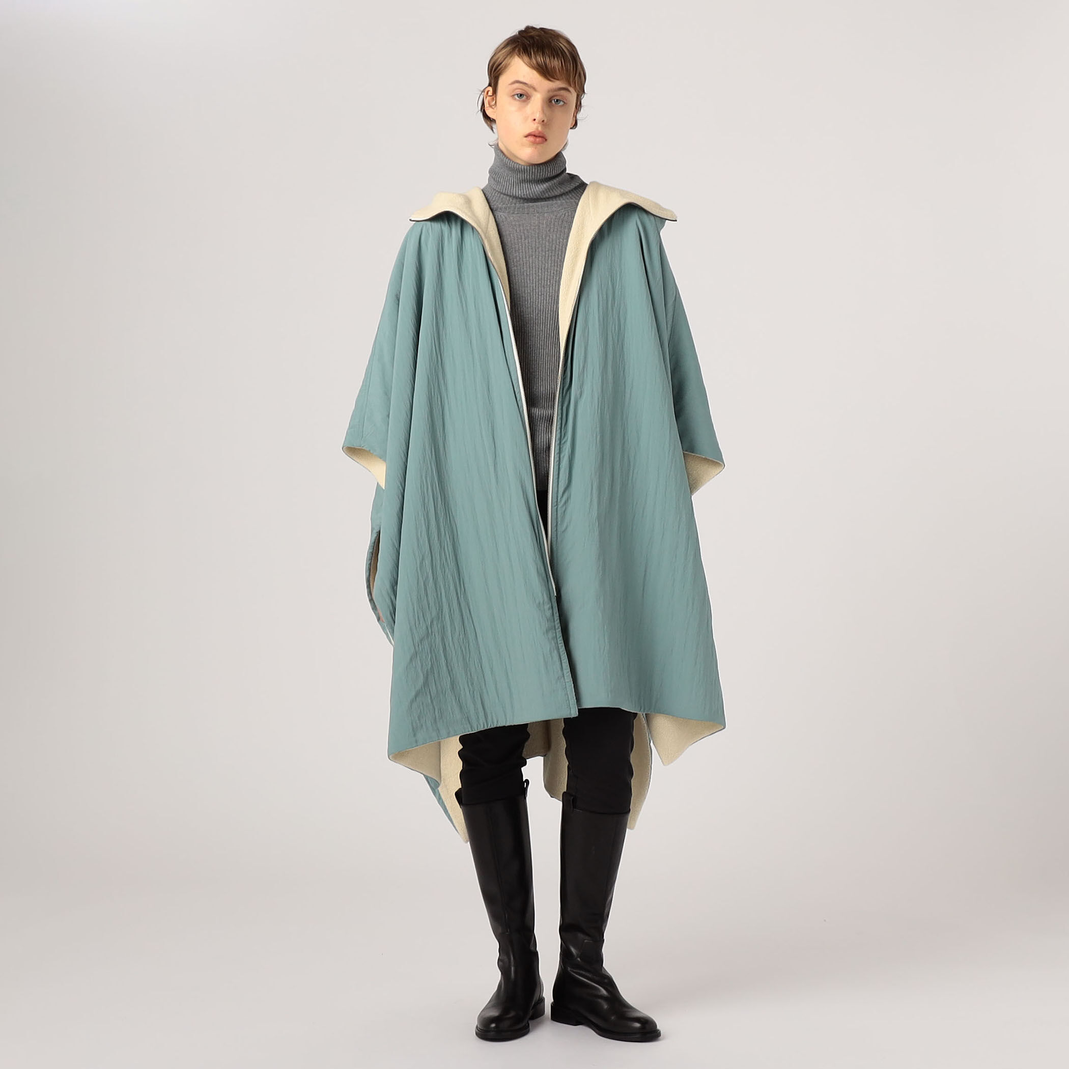 レーヨンウール リバーシブルポンチョ｜トゥモローランド 公式通販