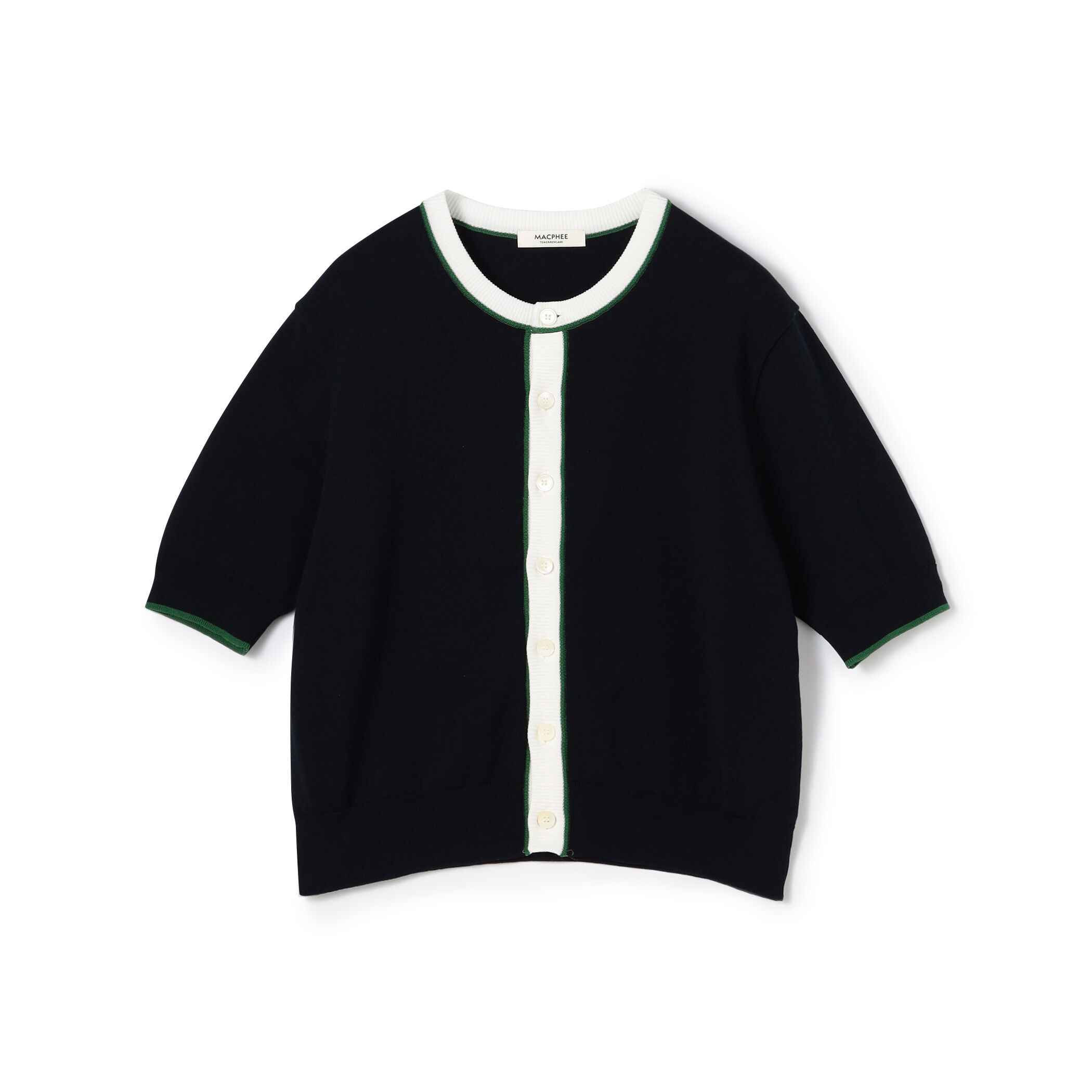 ドライコットン ハーフスリーブカーディガン｜トゥモローランド 公式通販