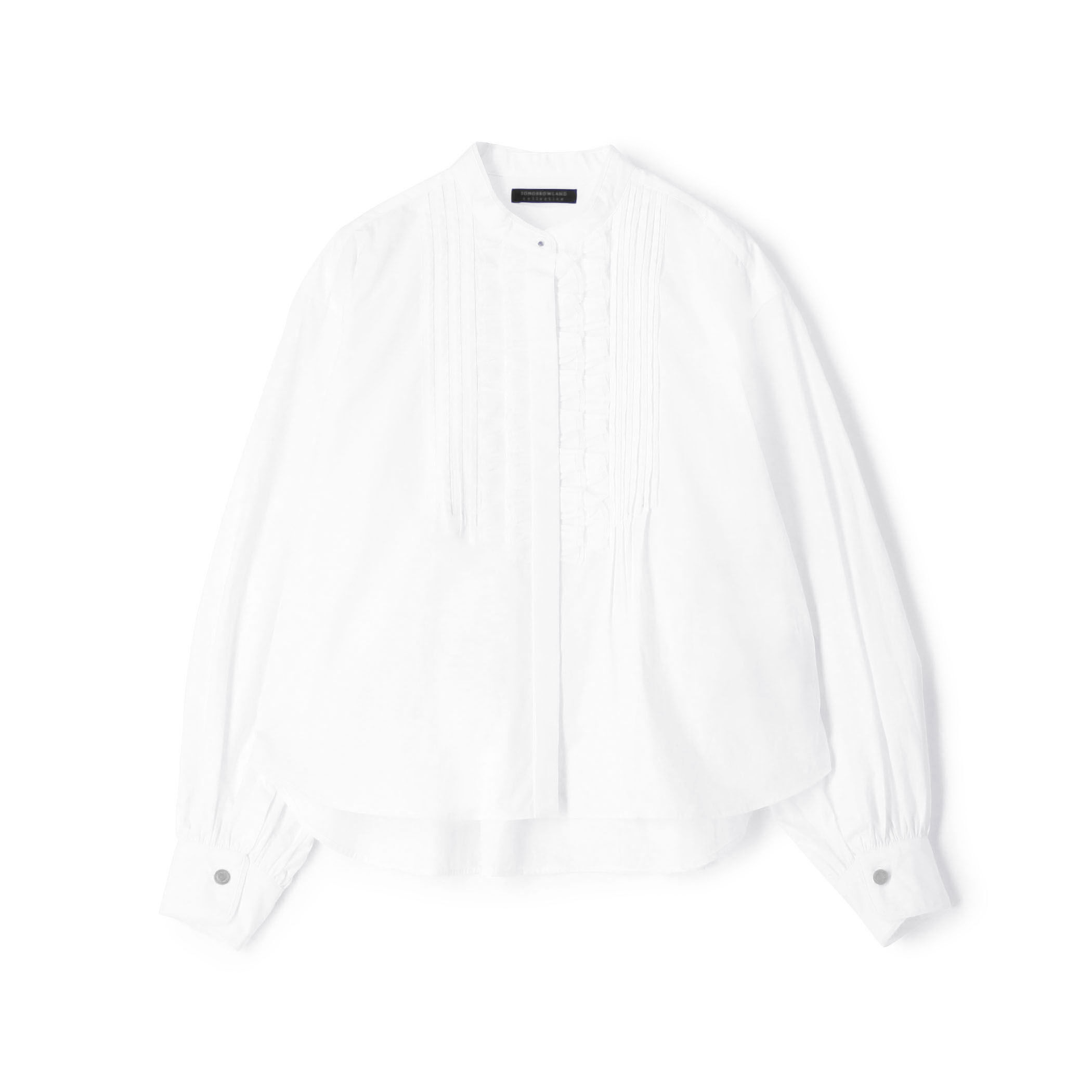 ホワイトコンビネーション タックボザムブラウス｜トゥモローランド