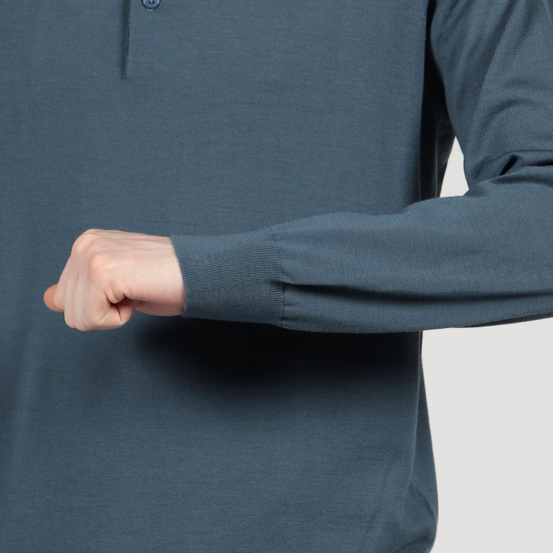 TOMORROWLAND tricot スーパーファインメリノウール ニットポロシャツ