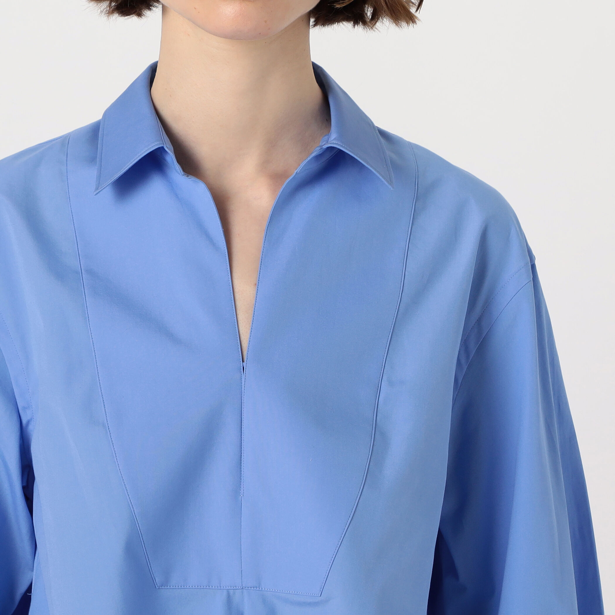 コットンブロード スキッパーシャツ｜トゥモローランド 公式通販