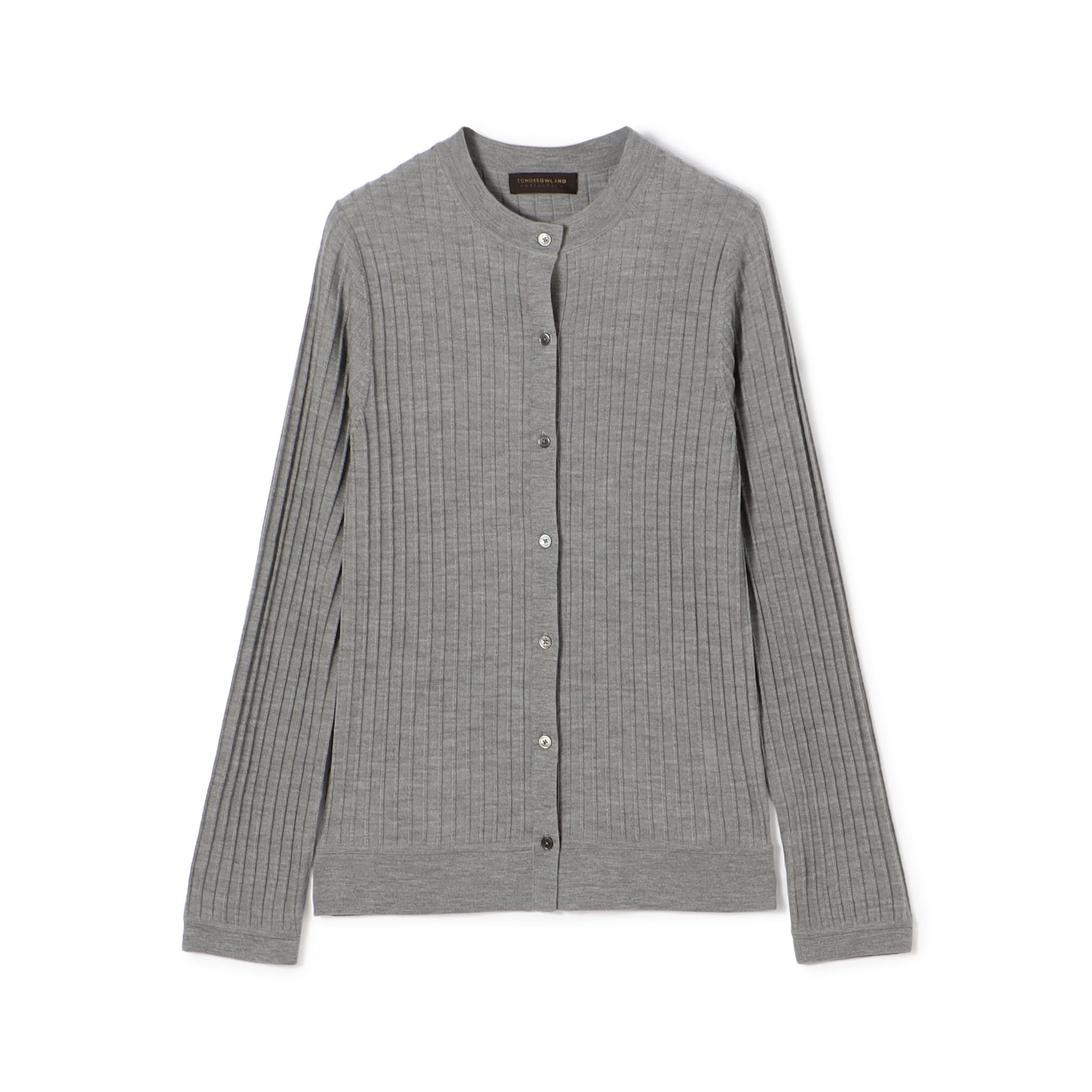 カシミヤシルクリブ クルーネックカーディガン｜トゥモローランド 公式通販