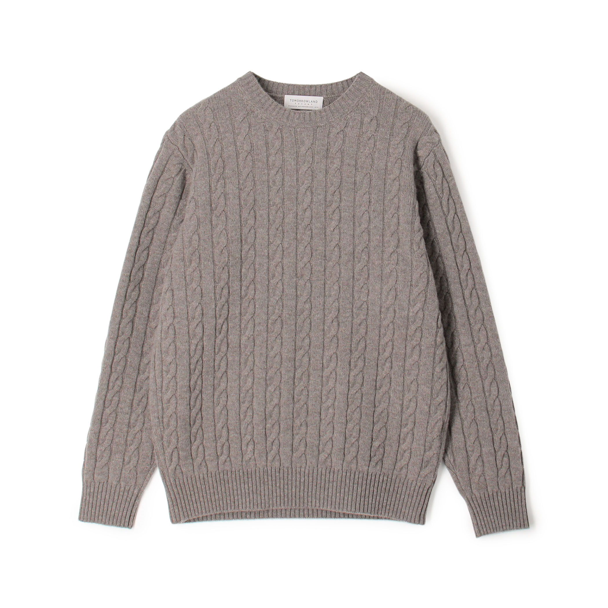 TOMORROWLAND tricot スーパーファインラムウール ケーブルニット