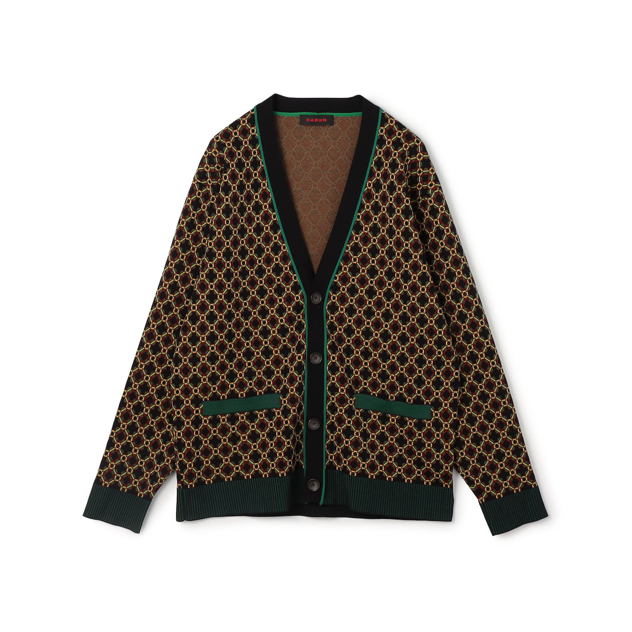 CABaN クロスタイルジャカード Vネックカーディガン｜トゥモローランド
