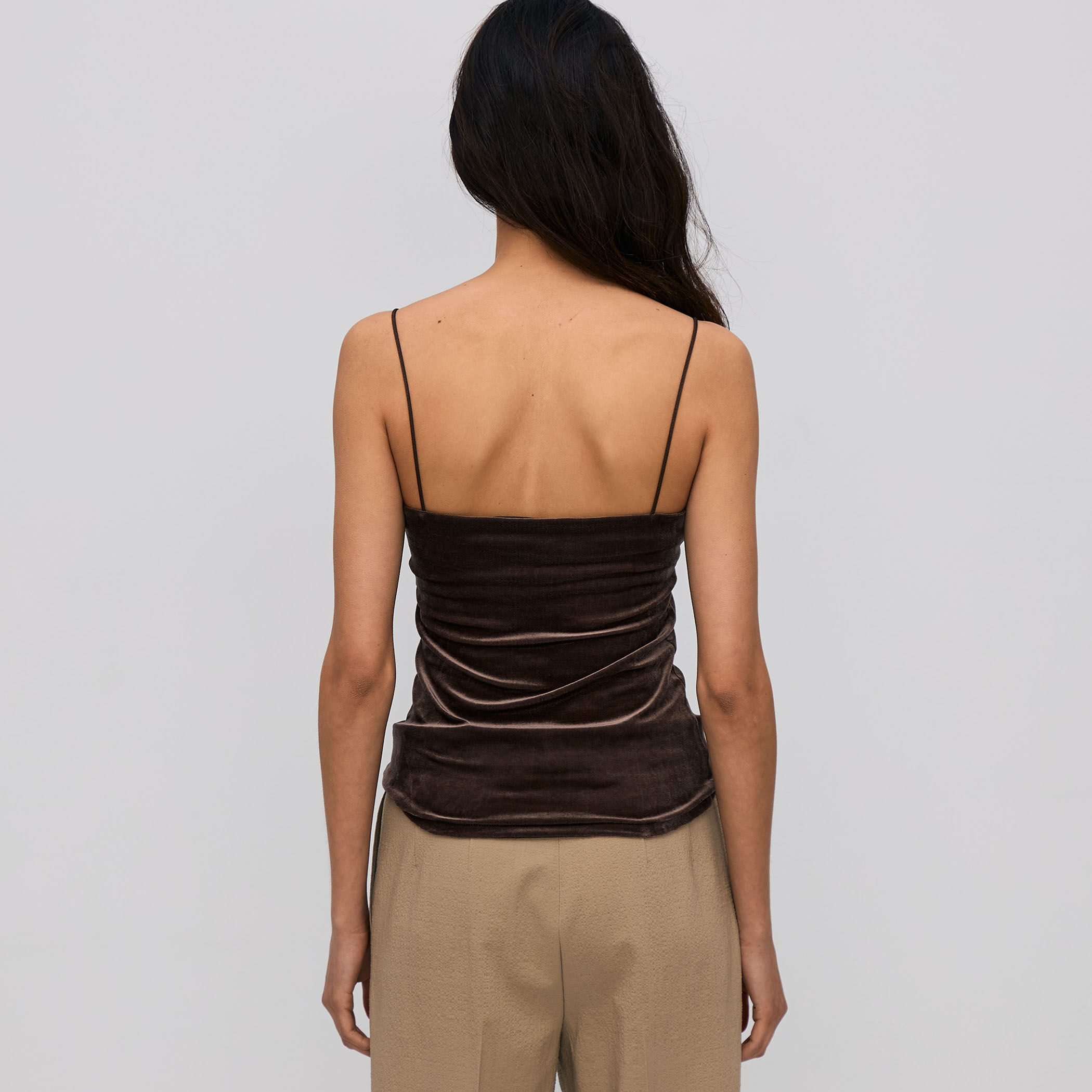 inner piece ベロアジャージー カップインキャミソール