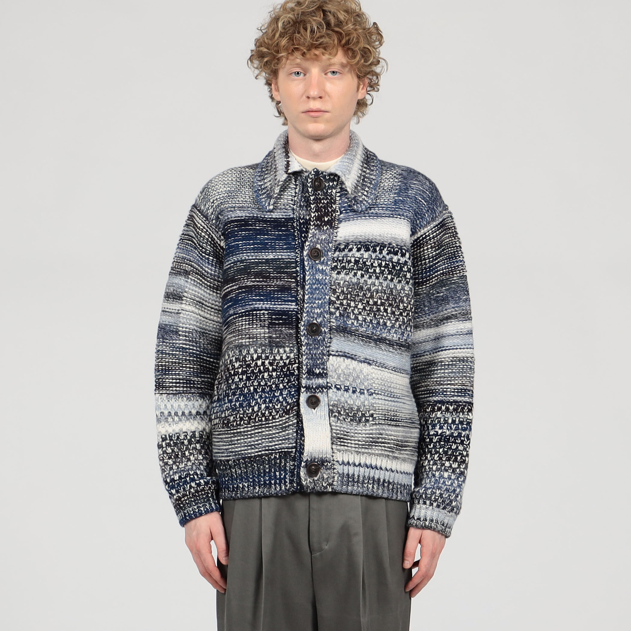 TOMORROWLAND tricot ウール アクリル ニットブルゾン