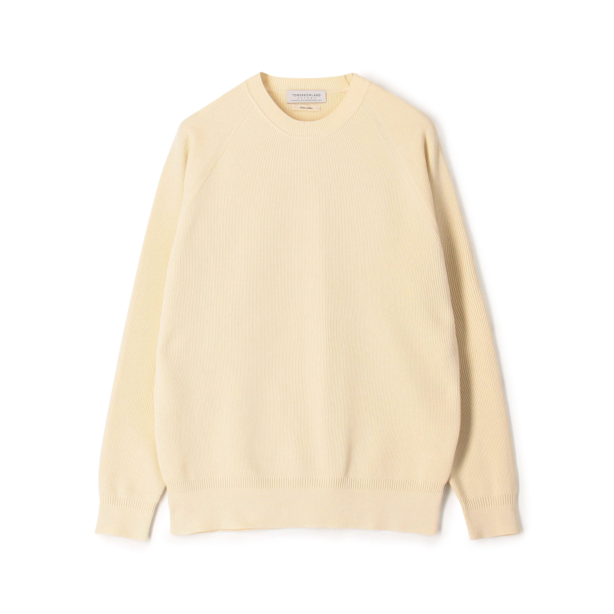 □TOMORROWLAND tricot コットンポリエステル クルーネックニット