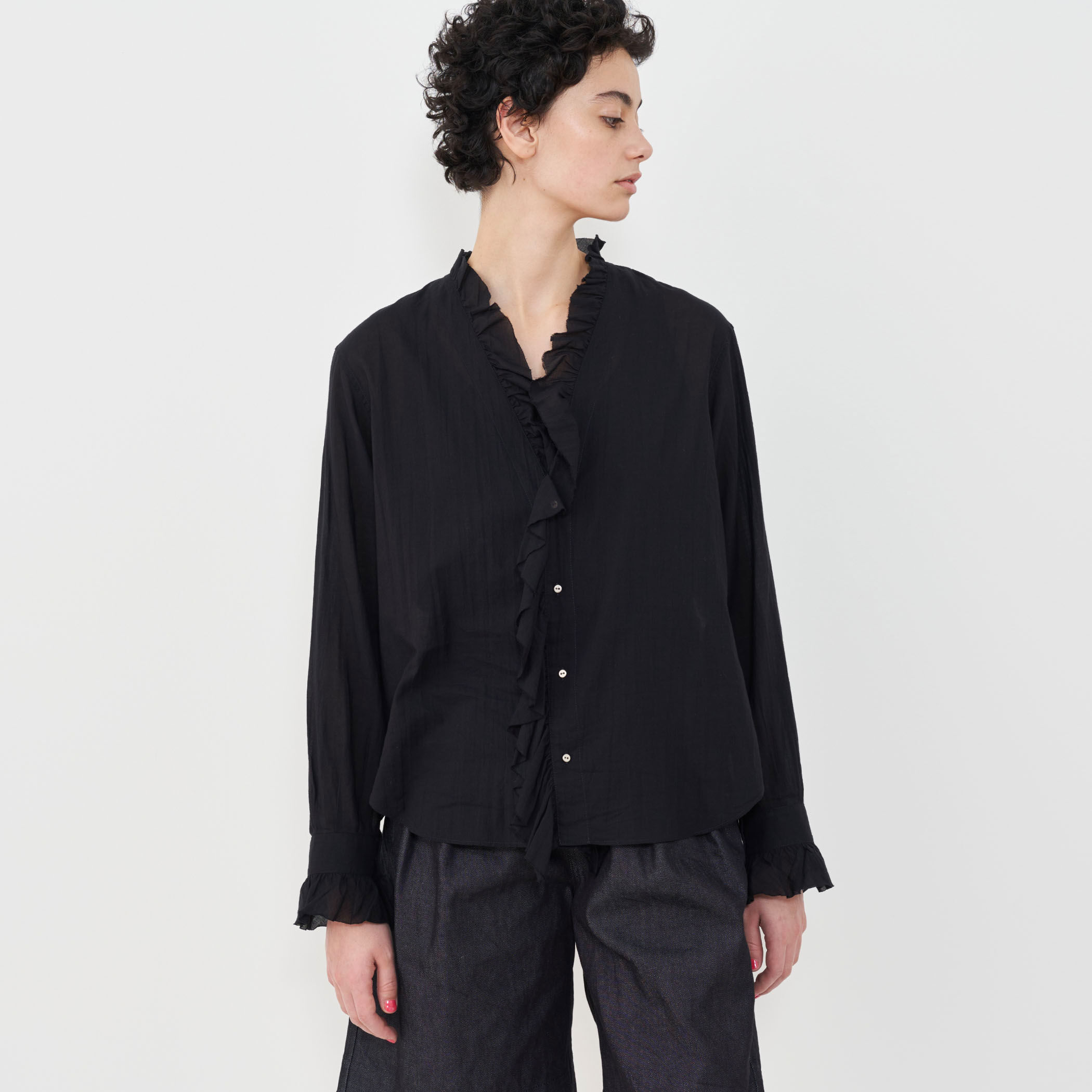 インドコットン フリルシャツ｜トゥモローランド 公式通販