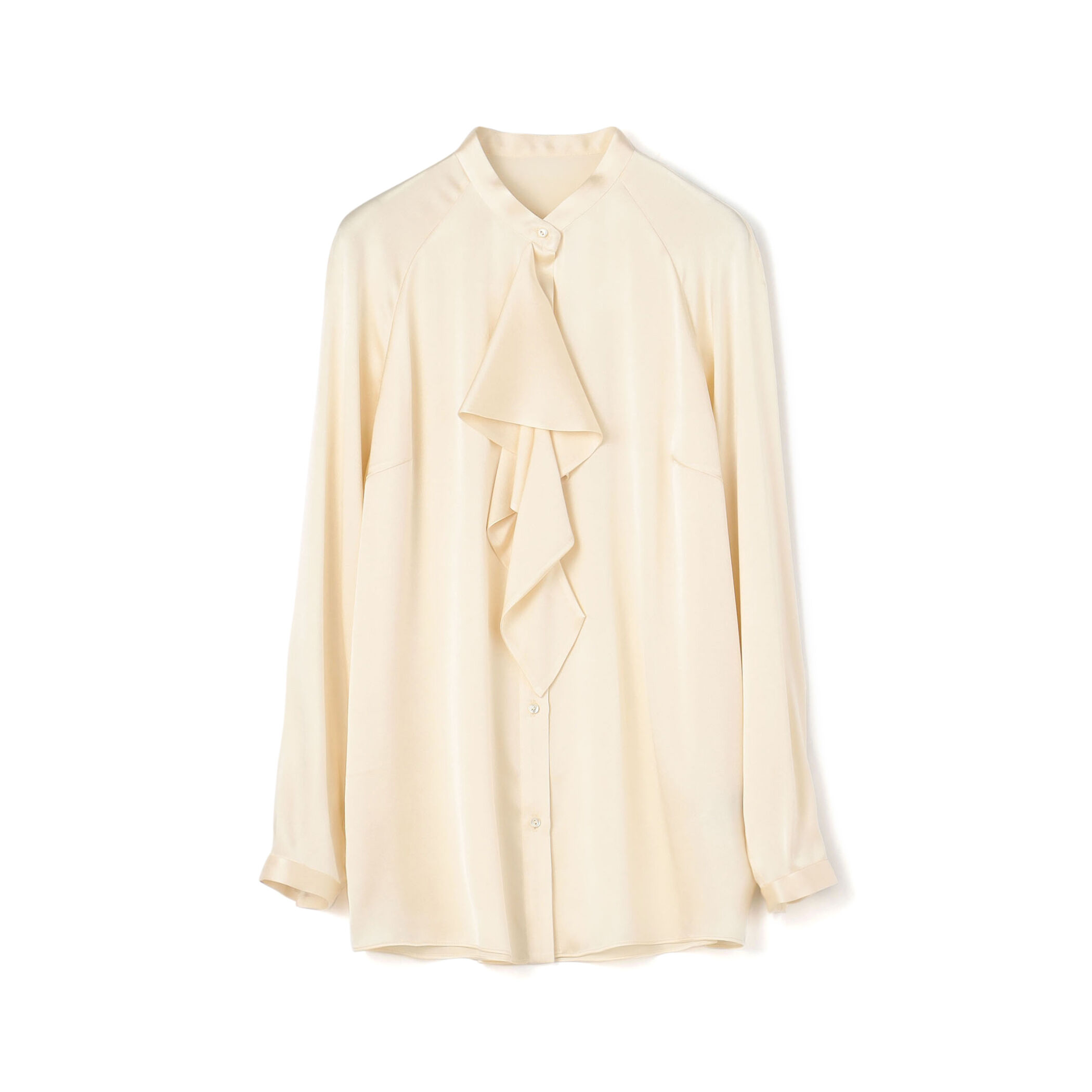ウォッシャブルシルクサテン ボウタイブラウス｜トゥモローランド 公式通販