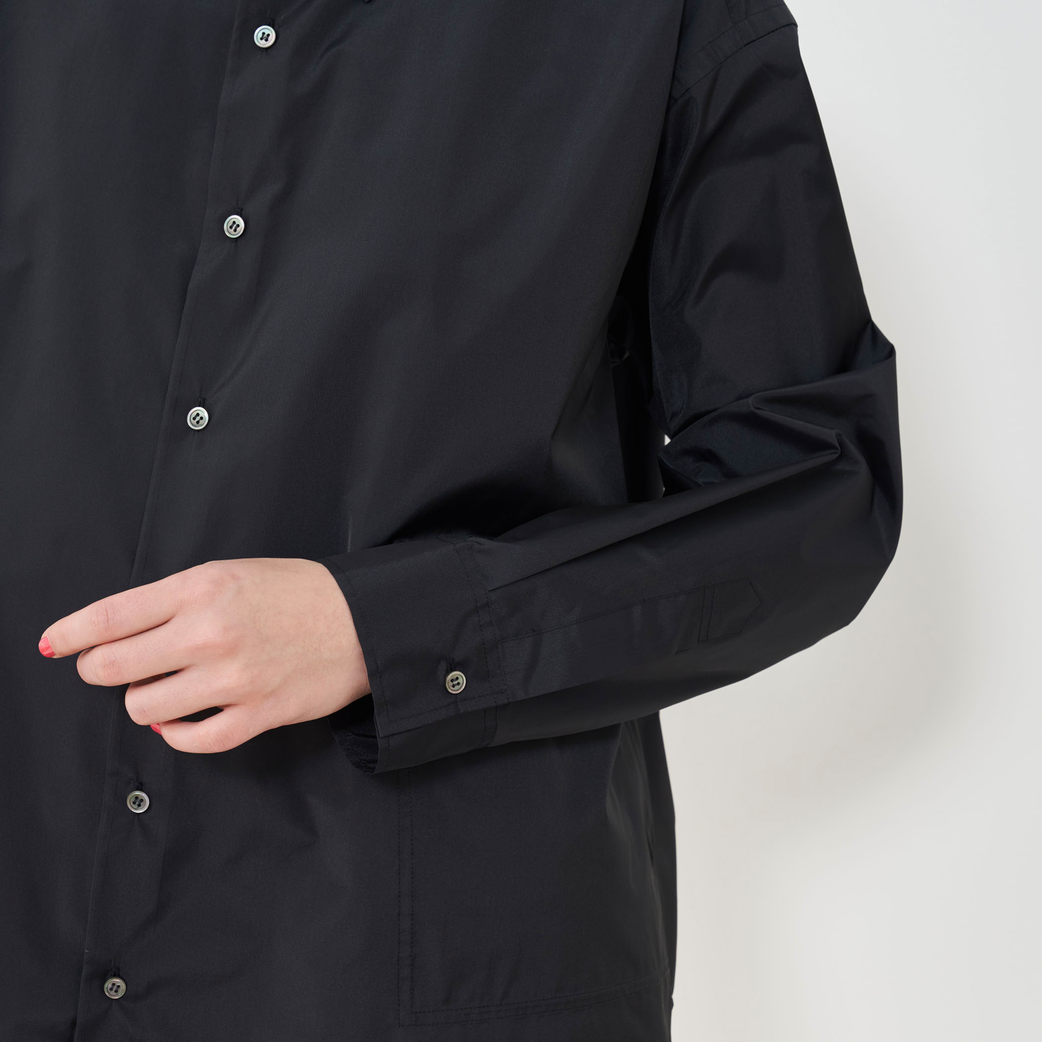 シルクタフタオーバーシャツ｜トゥモローランド 公式通販