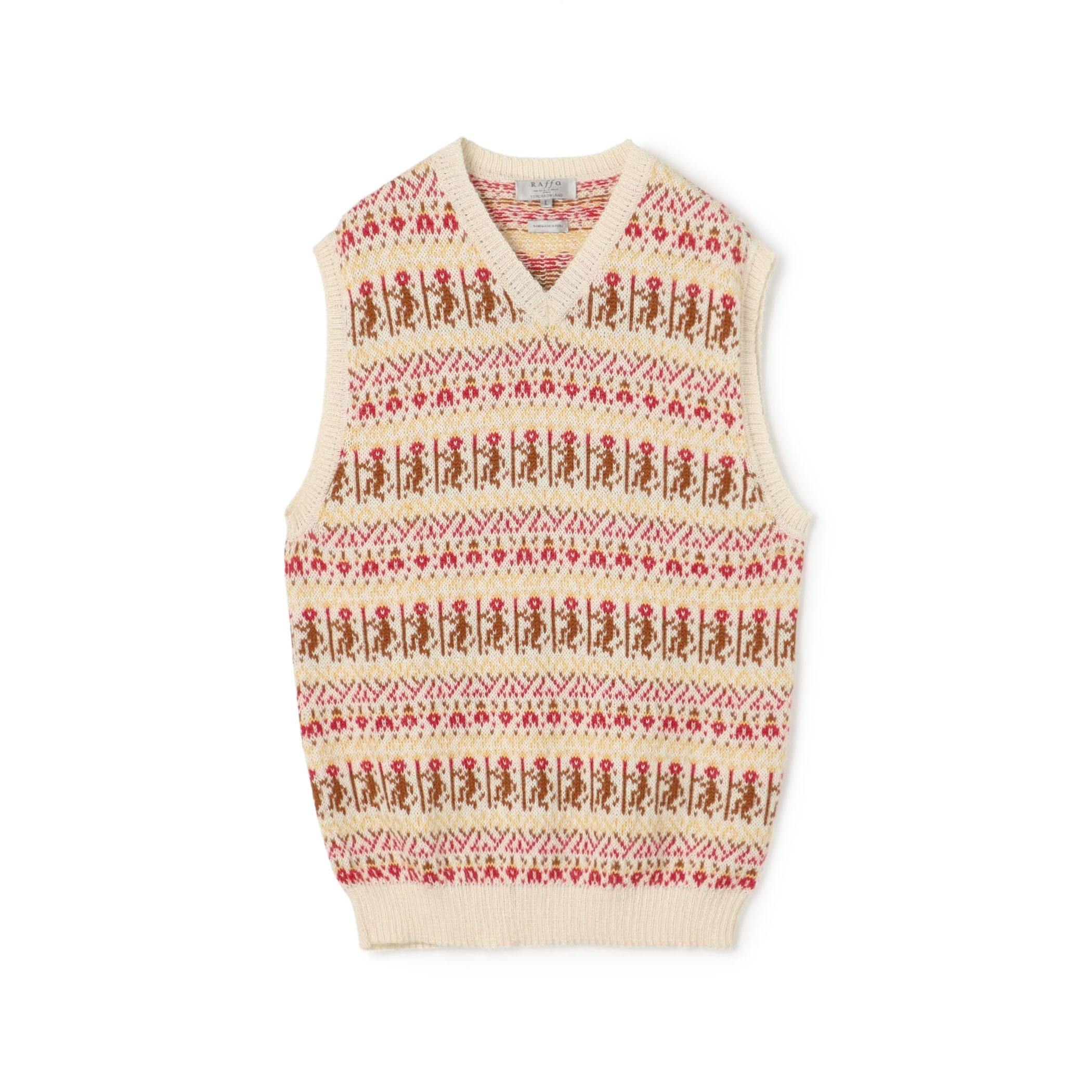 別注】Raffa Molina フェアアイル Vネック ニットベスト