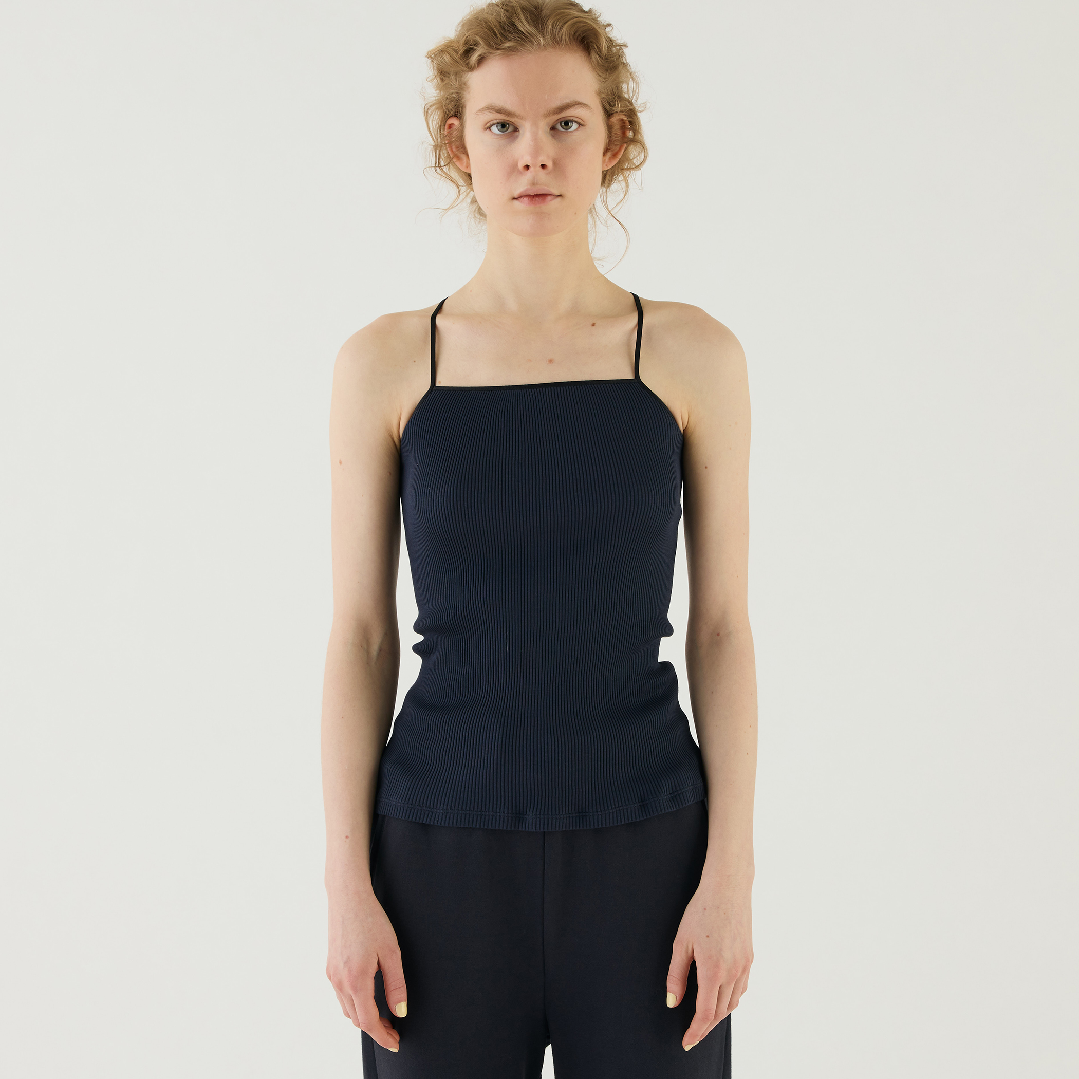 kittaコットンシルク素材の琉球藍染キャミソール kitta 琉球藍染