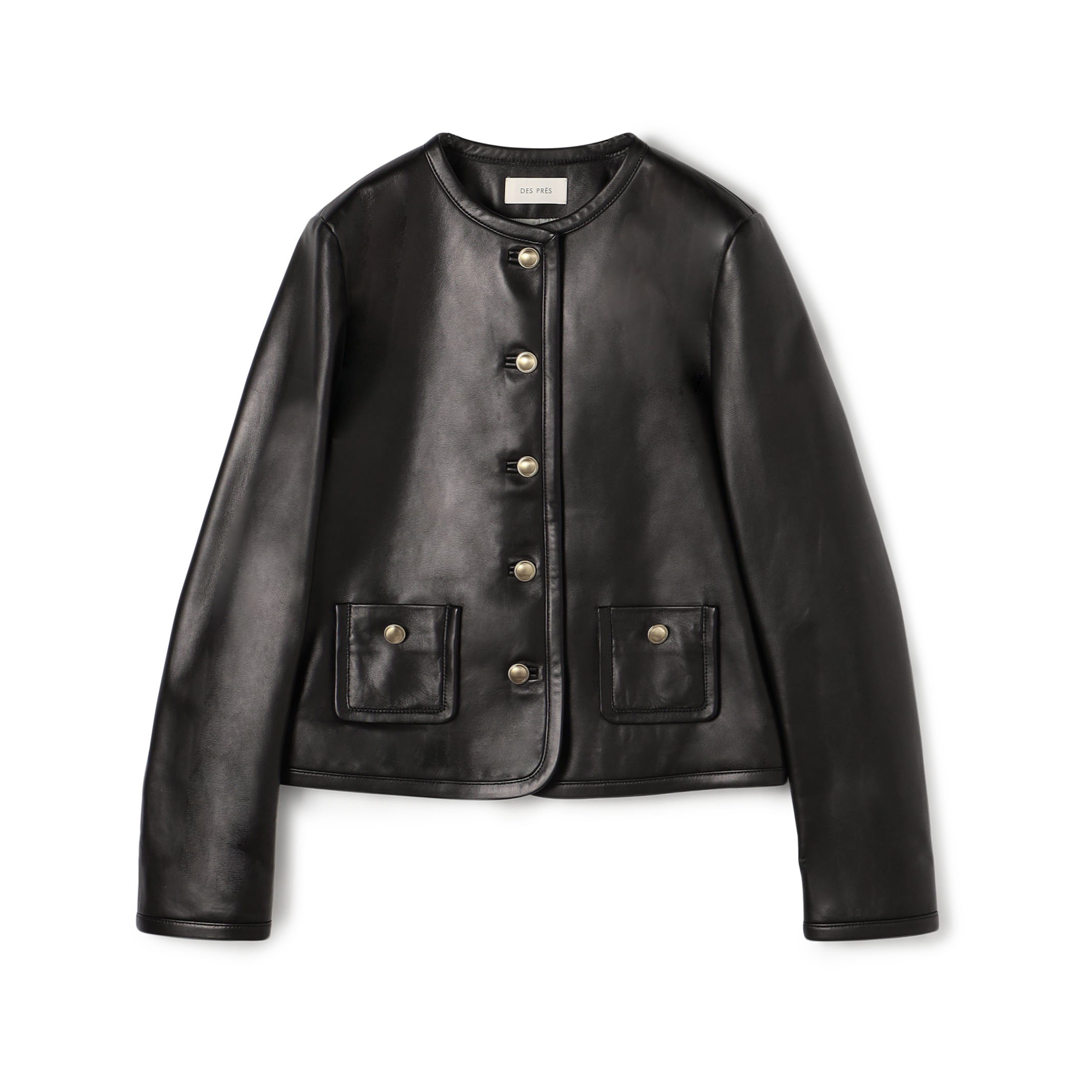 ラムレザー クルーネックジャケット｜トゥモローランド 公式通販