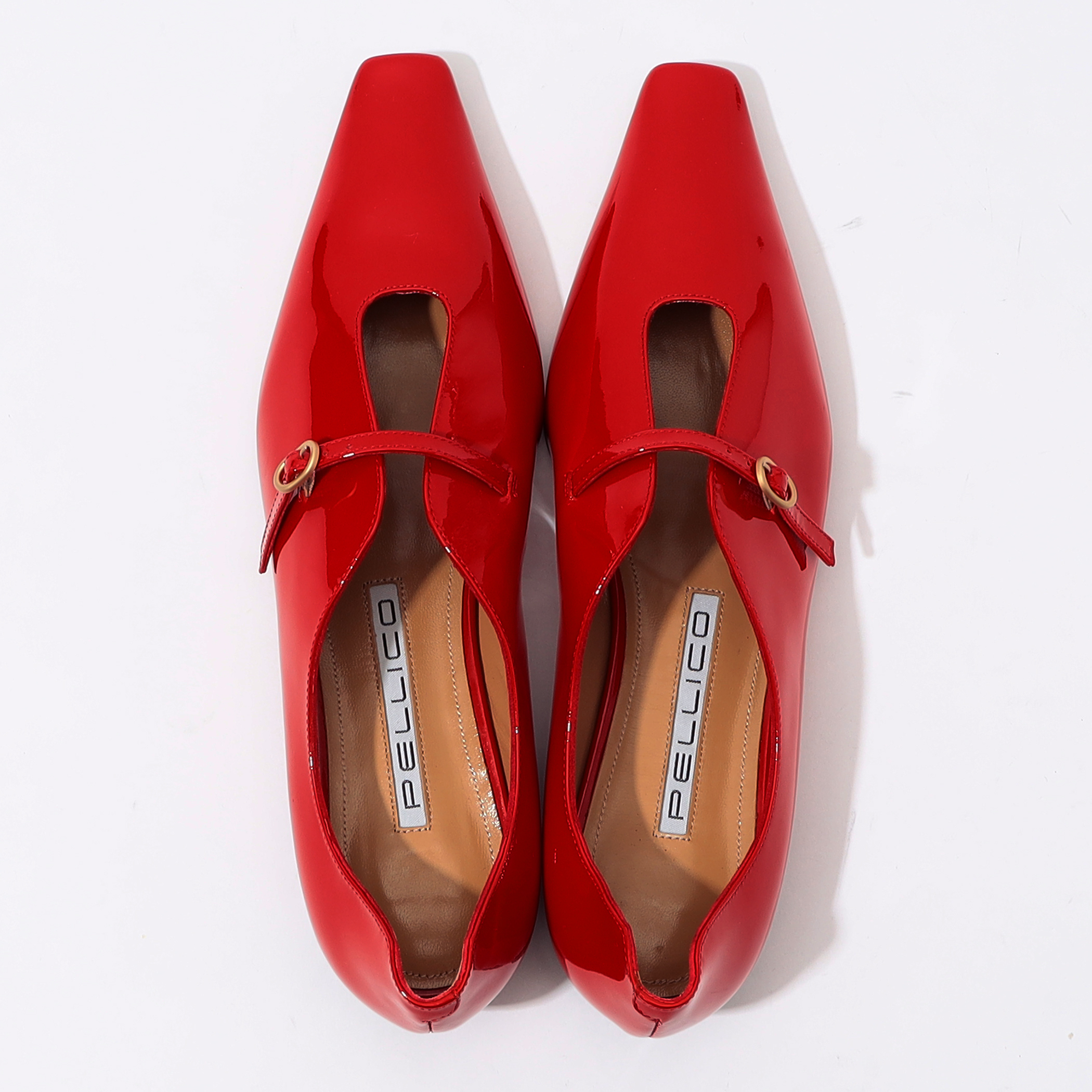 PELLICO パテントディープカットメリージェーンシューズ