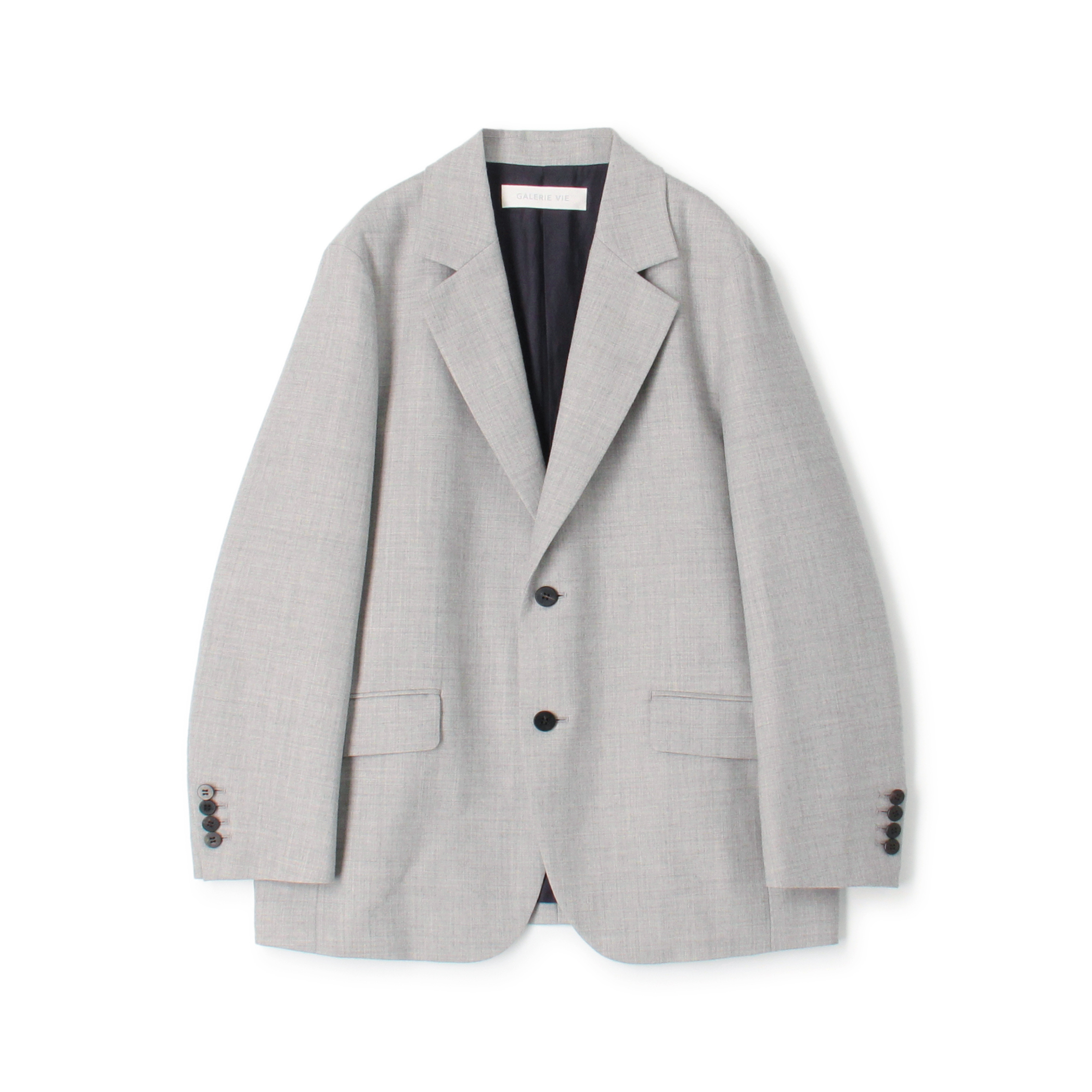 ウーステッドフラノ ボックスシルエットジャケット｜トゥモローランド