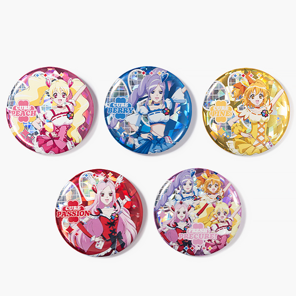 フレッシュプリキュア！】ホログラム缶バッジ（全5種ランダム1個入り