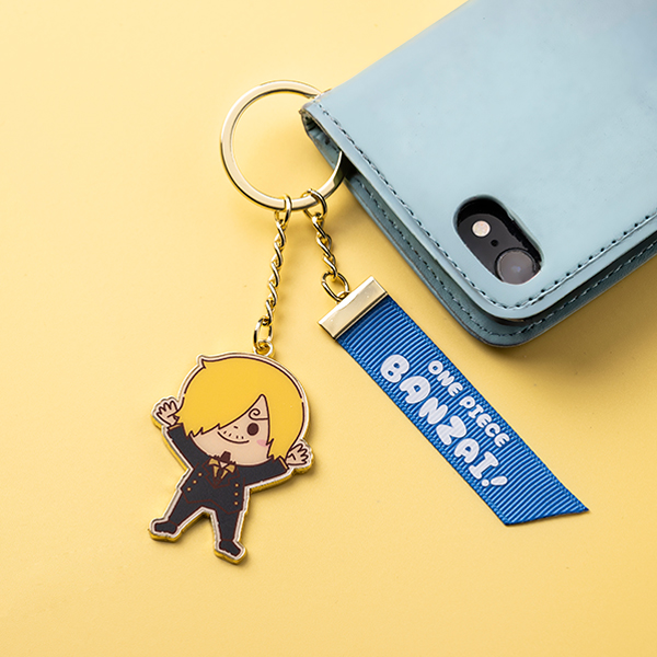 ワンピース】『バンザイ！』リボンつきキーチャーム サンジ: 雑貨