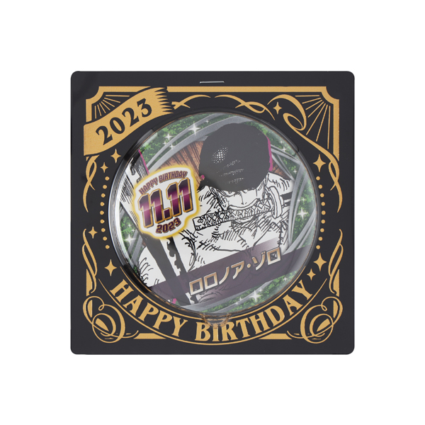 ONE PIECE】バースデイ缶バッジ ロロノア・ゾロ: 雑貨｜東映