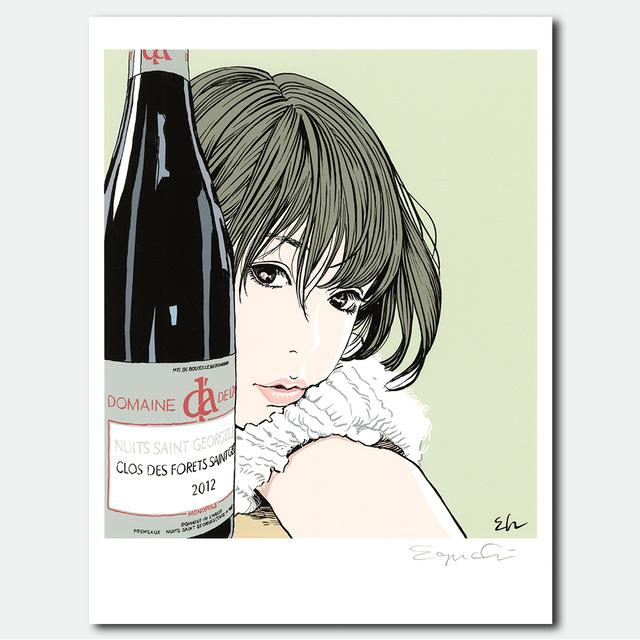 直筆サイン入り】江口寿史 複製版画 No.10（額装なし） 江口寿史 -の