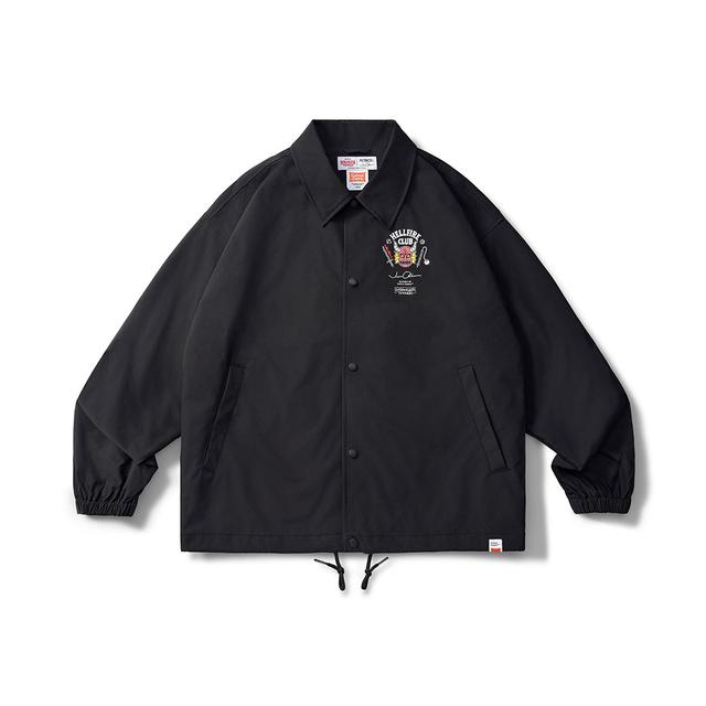 ファイアクラブコーチジャケット ブラック Stranger Things