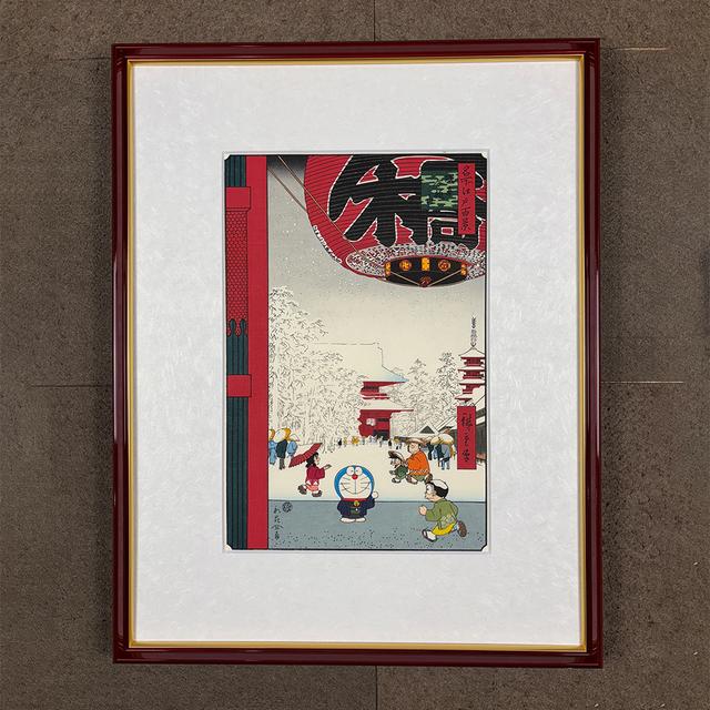ドラえもん浮世絵木版画「名所江戸百景 浅草金龍山」 -の商品詳細 | 蔦