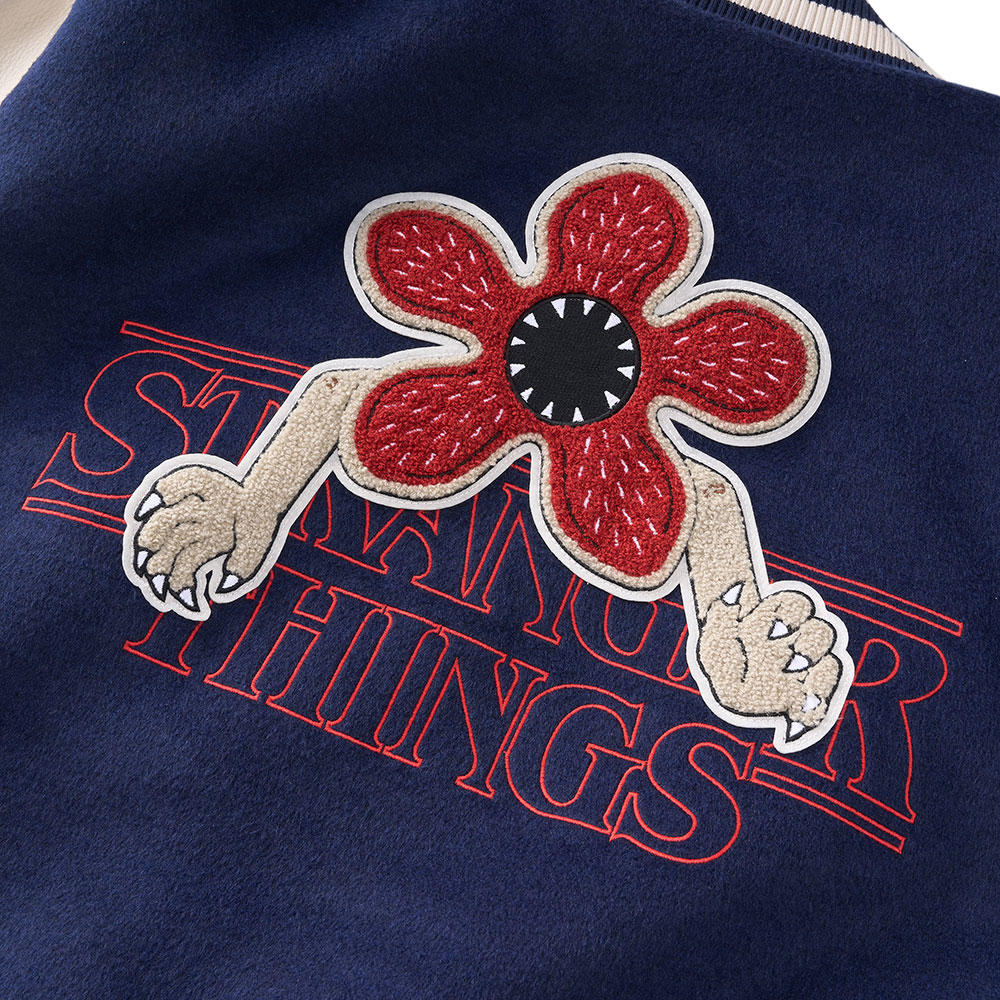 ホーキンススタジャン ダークブルー Stranger Things（ストレンジャー