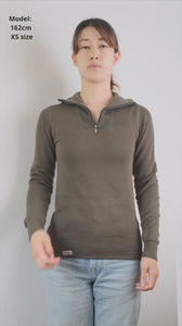 WOOLPOWER ZIP TURTLENECK 200 / ウールパワー ジップタートルネック