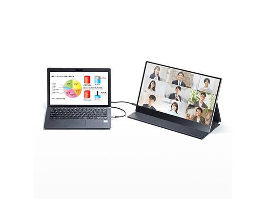サンワサプライ製 USB Type-C接続 タッチパネル内蔵モバイル