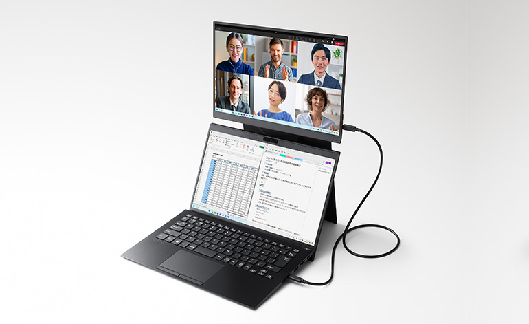 モバイルディスプレイ「VAIO Vision+ 14」「VAIO Vision+ 14P」