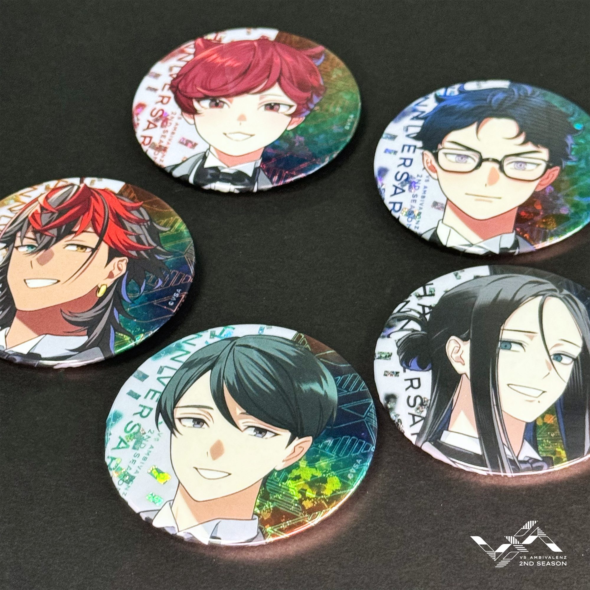 half anniversary】VS AMBIVALENZ 2nd トレーディングホロ缶バッジ