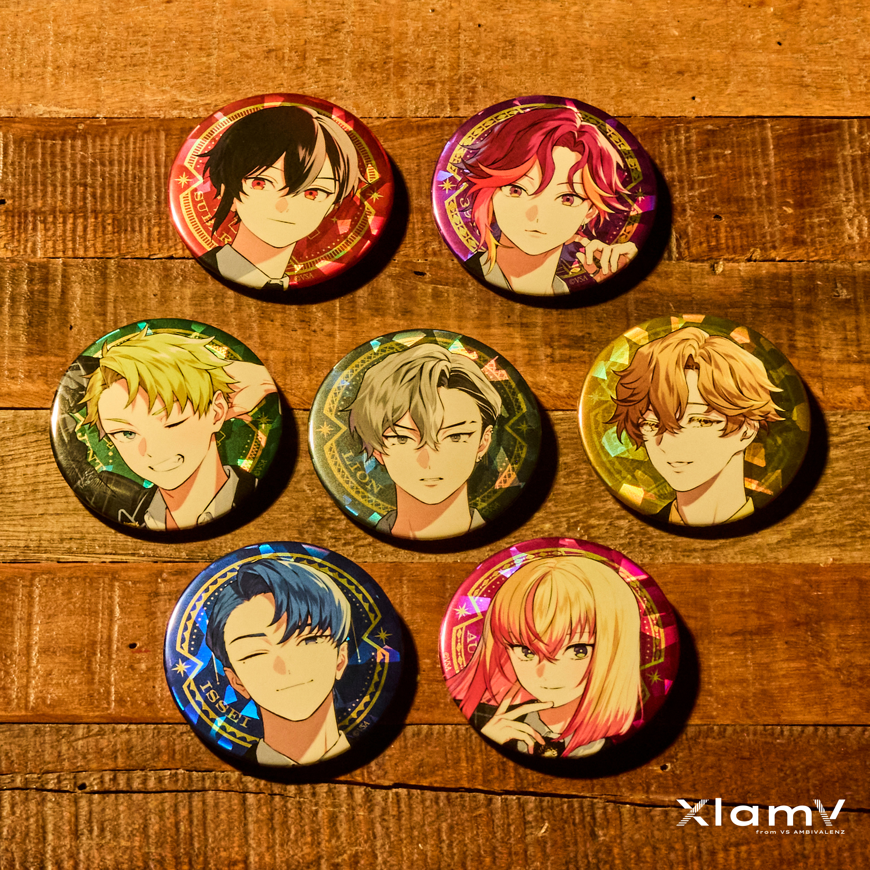 私立ビバレン学園】 XlamV トレーディング缶バッジ | VS AMBIVALENZ